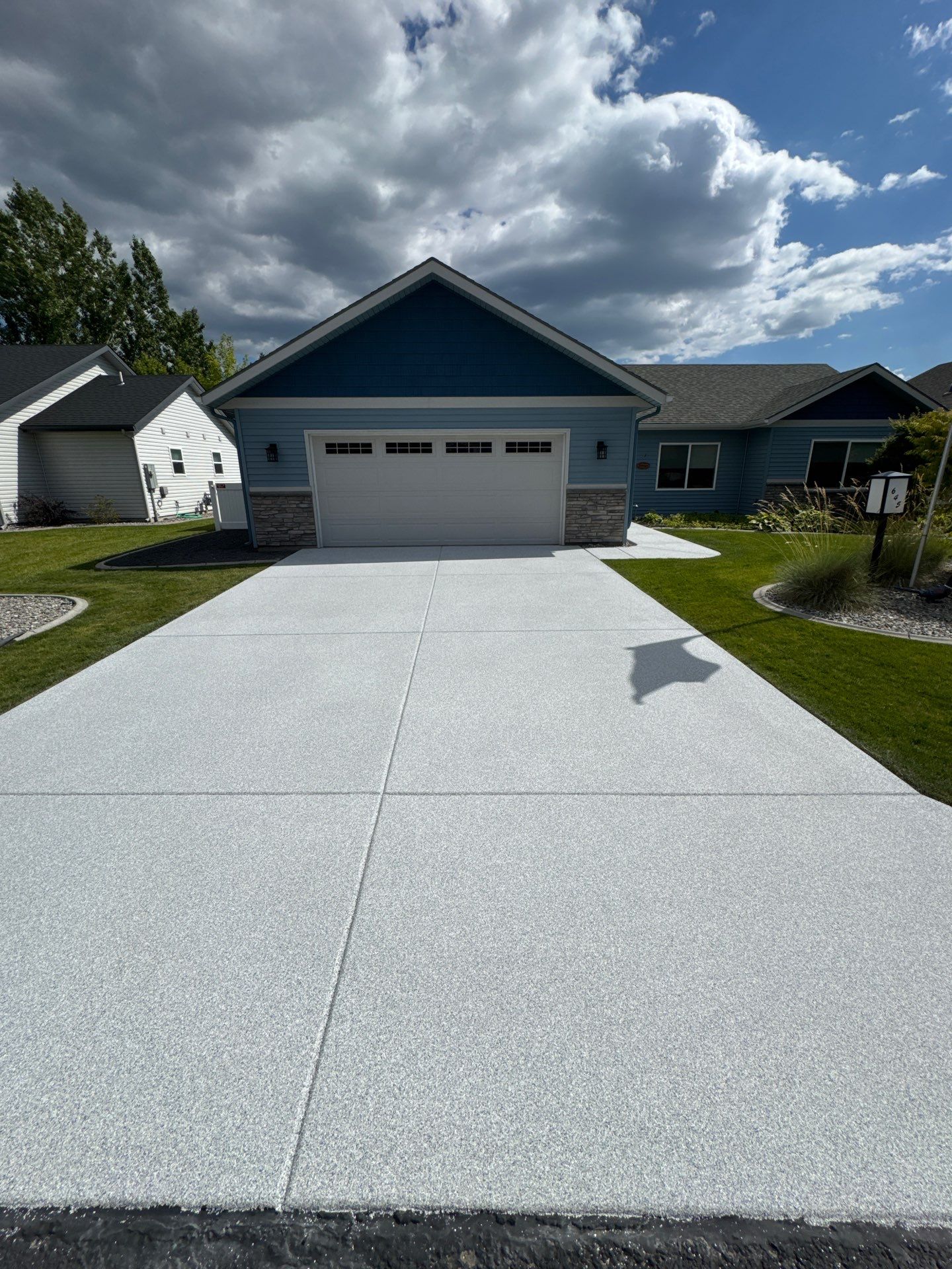 Driveway Transformation using 1/8 Tidal Wave by Croc Coatings, LLC