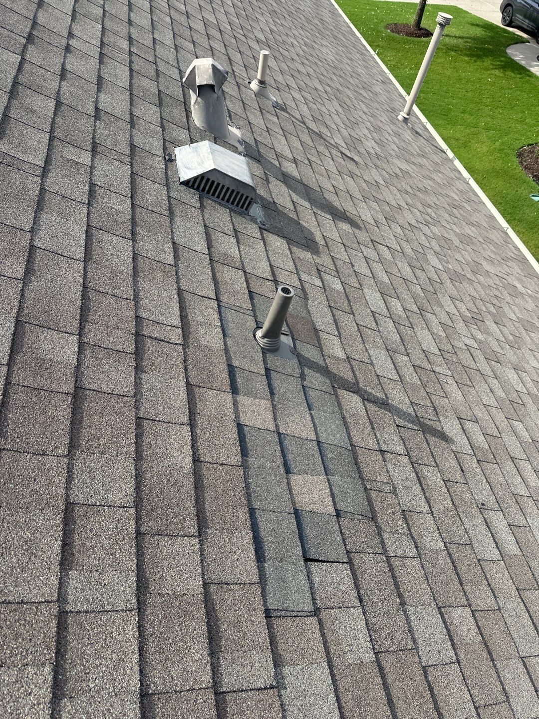 Hail Damage using Owen's Corning Duration (Lifetime) Shingles by Roof Repair Company