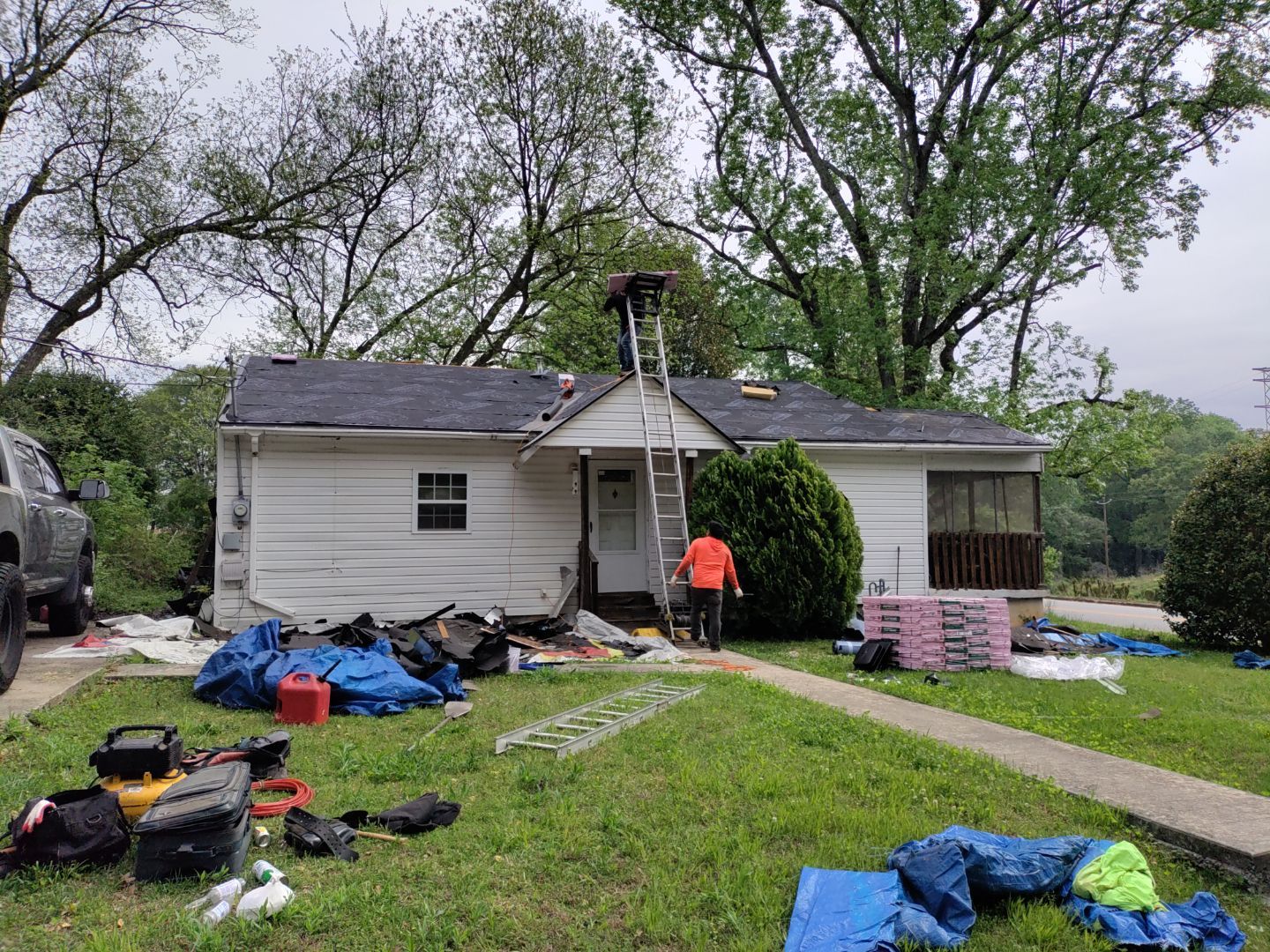 Residential Roofing Installation using Owens Corning by Inspector Roofing and Restoration