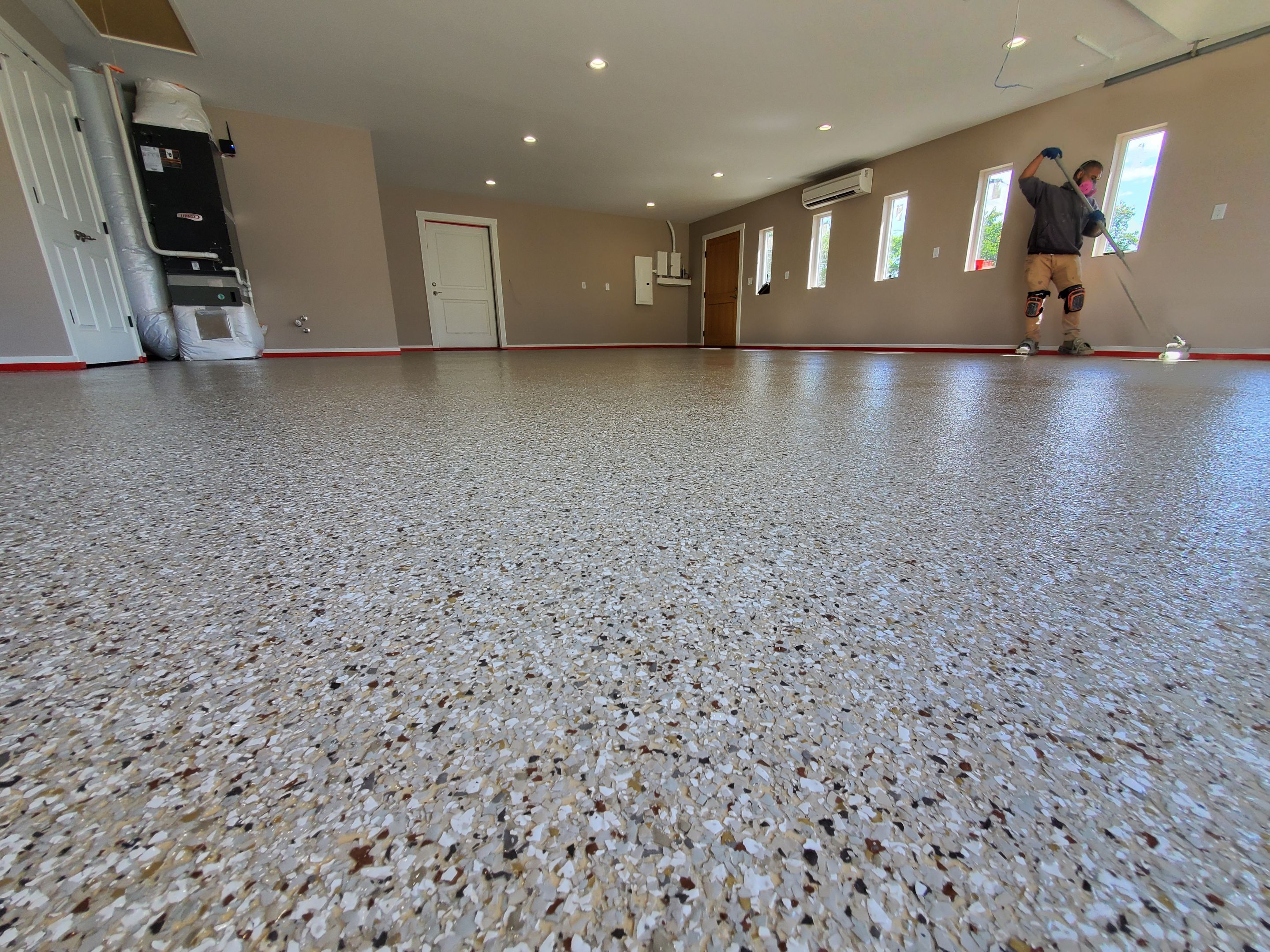 Garage Remodel using Pebble Beach by Croc Coatings, LLC