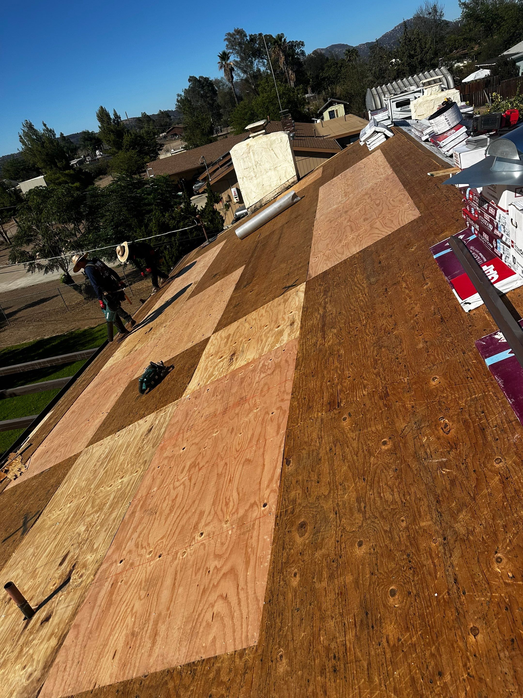 GAF Timberline Asphalt Shingle Roof Replacement in Ramona by Reliable Roofing San Diego Inc.