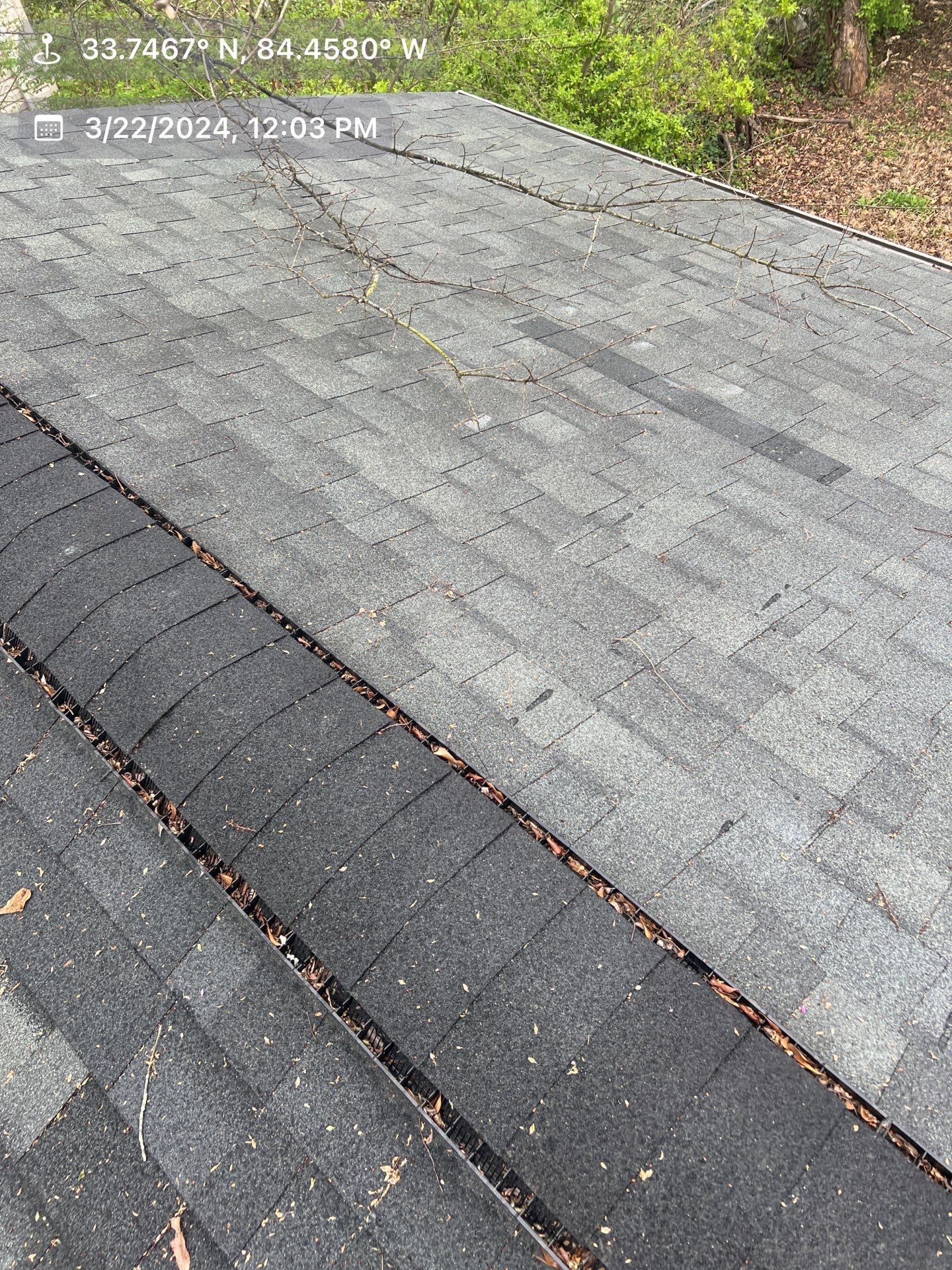Gutter Cleaning using brown bags by Roof Bullies