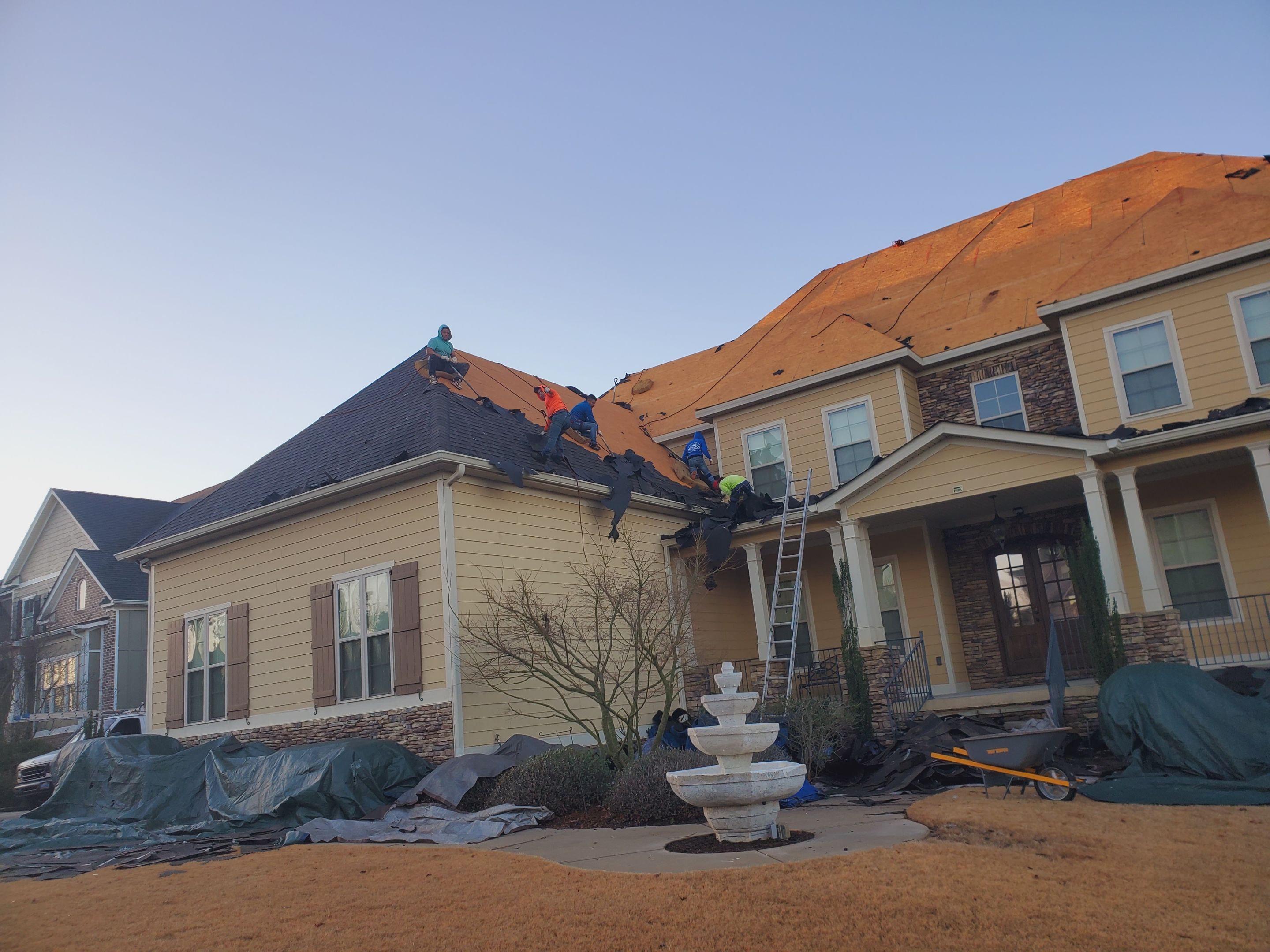 Residential Roofing Installation using Owens Corning by Inspector Roofing and Restoration