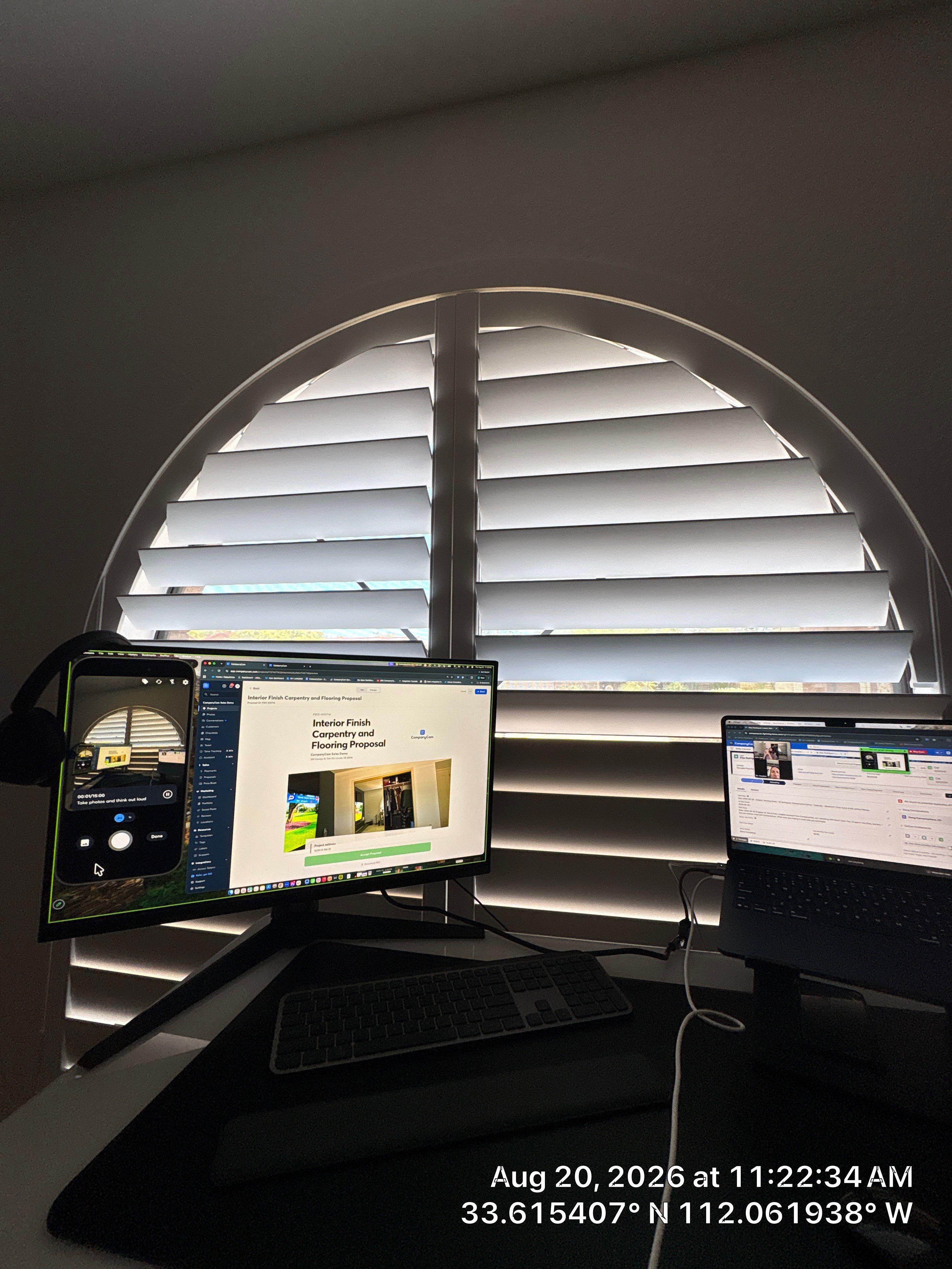 Interior Home Office Refresh with Custom Accent Wall in Phoenix by CompanyCam Sales Demo