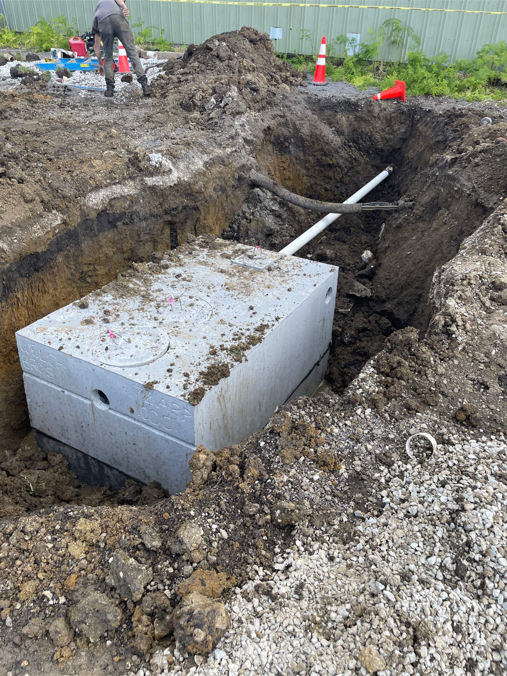 1000 Gallon Concrete Tank Replacement and Header Line/Distribution Box Replacement by Allied Water Services