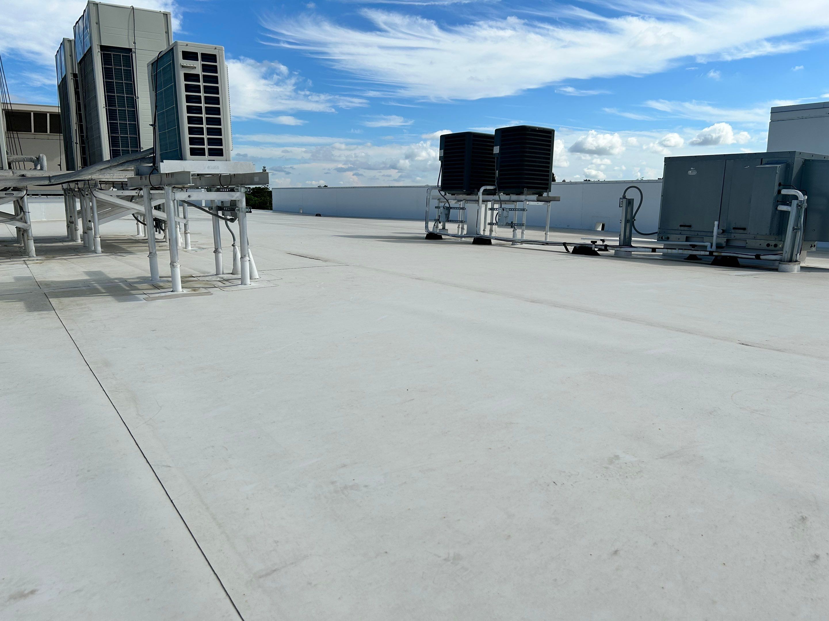 TPO Flat Roof Installation at Dade Quail Roost in Miami by AJF ROOFING INC