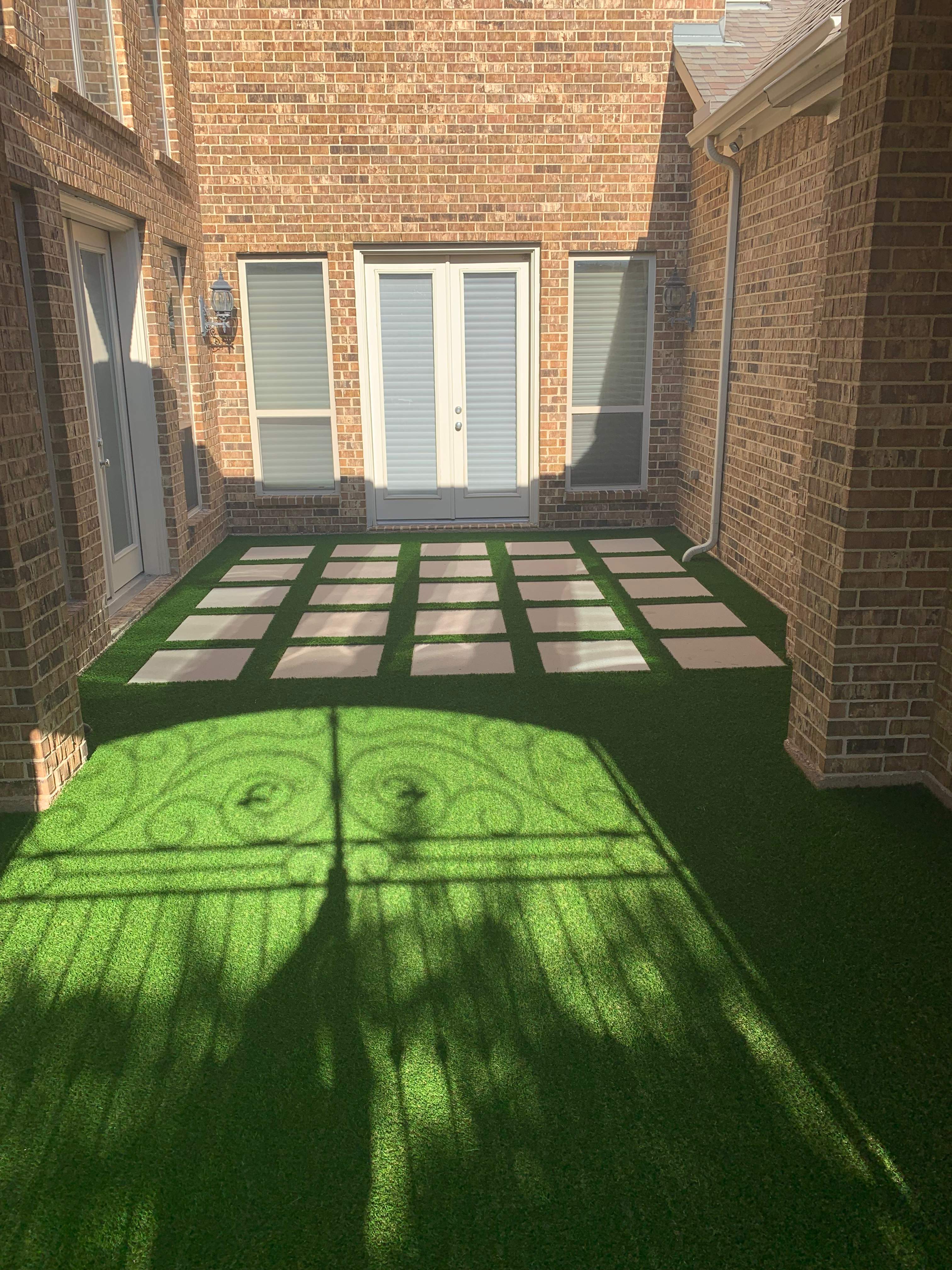 Ruby — Artificial Turf Upgrade & New Drainage System by Texas Urban Elements