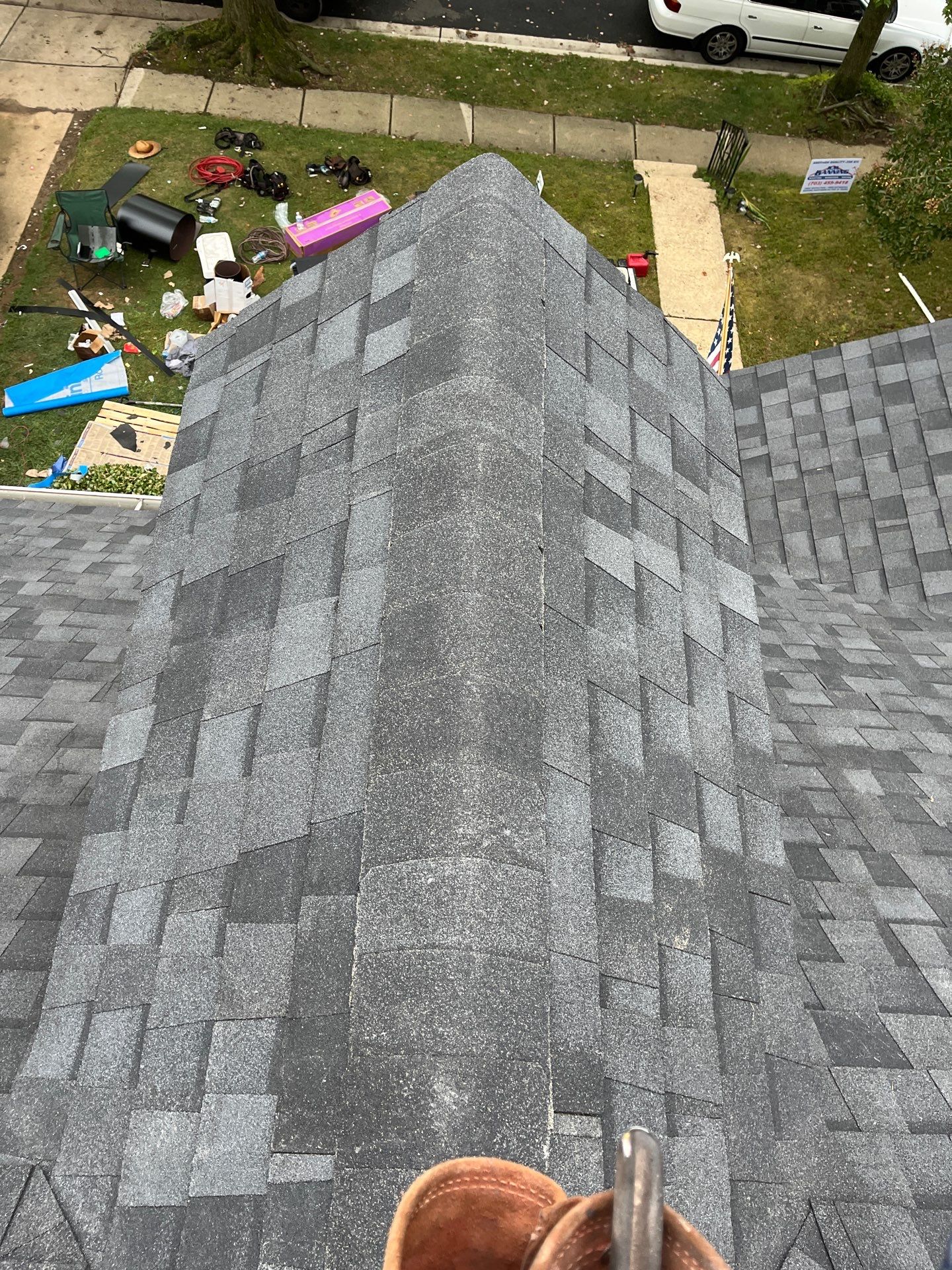 Arlington: Roof Replacement with CertainTeed Landmark Pro Designer Shingles in Max Def Moire Black by RM Banning, Inc.