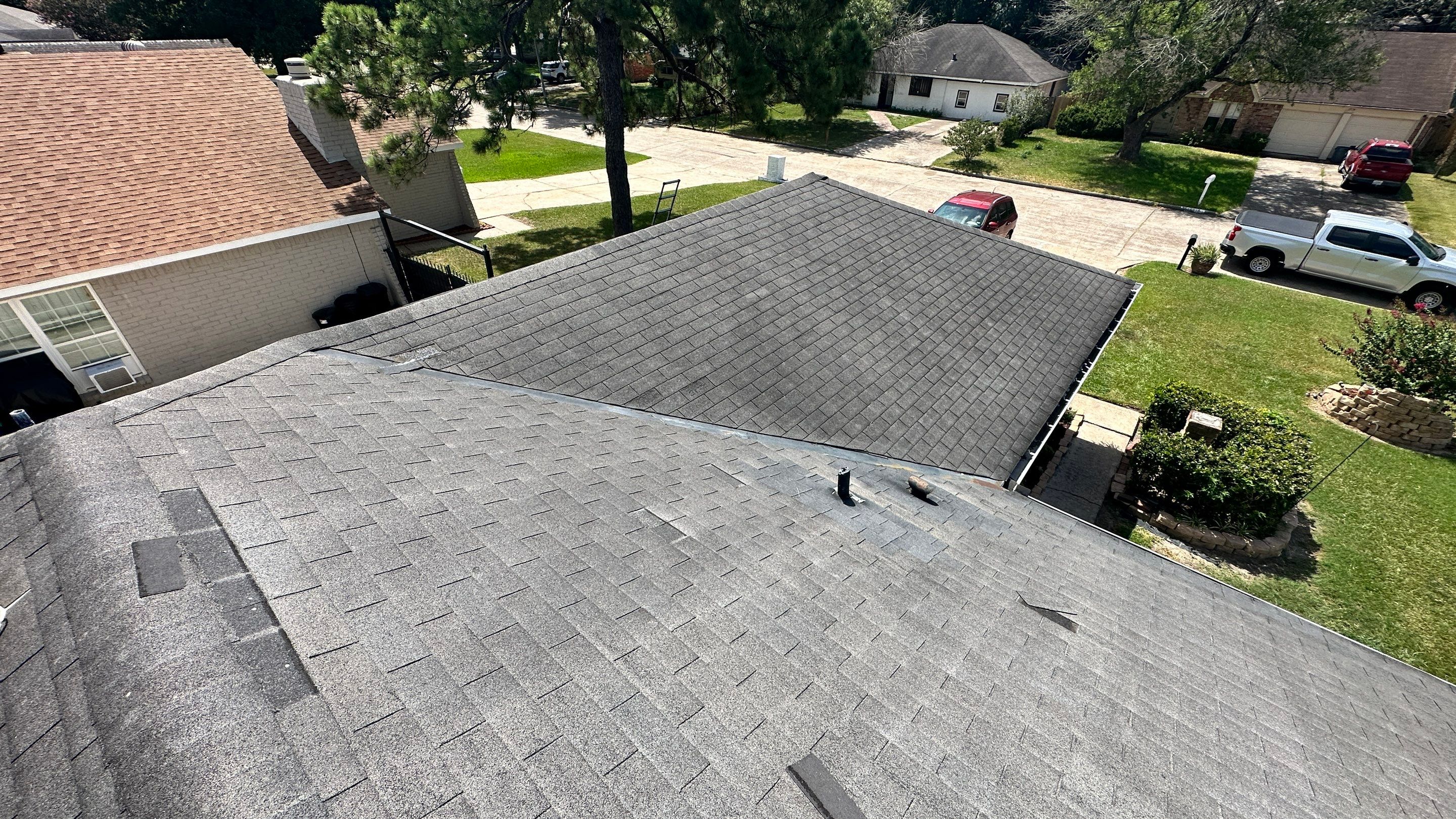 GAF Timberline HDZ Hickory Roof Replacement — Houston, TX by PL Roofing & SB Roofing, LLC.