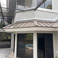 24ga 1.5" Mechanical Seam Buckskin  by Total Roofing System The Metal Roof Experts