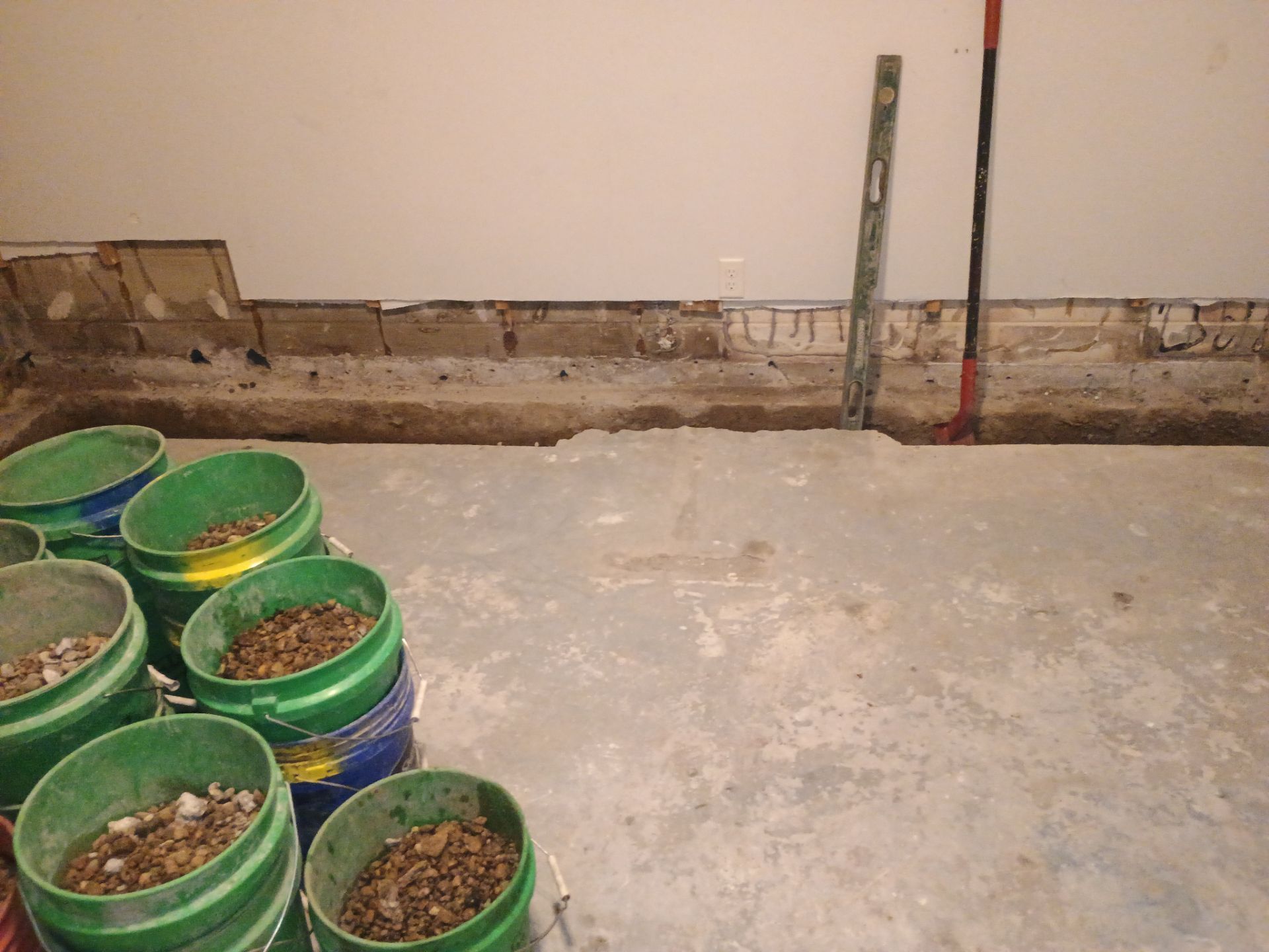 Drain tile for Kael in New Brighton by Waterproofing Northeast