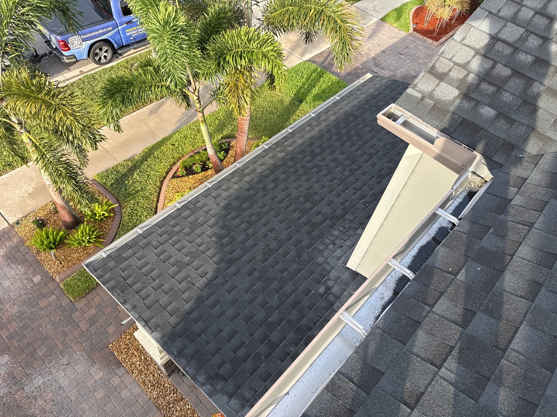 2-Story Asphalt Shingle Roof Cleaning & House Wash – Cypress Mill, Sun City Center, FL by Sunshine AquaWash
