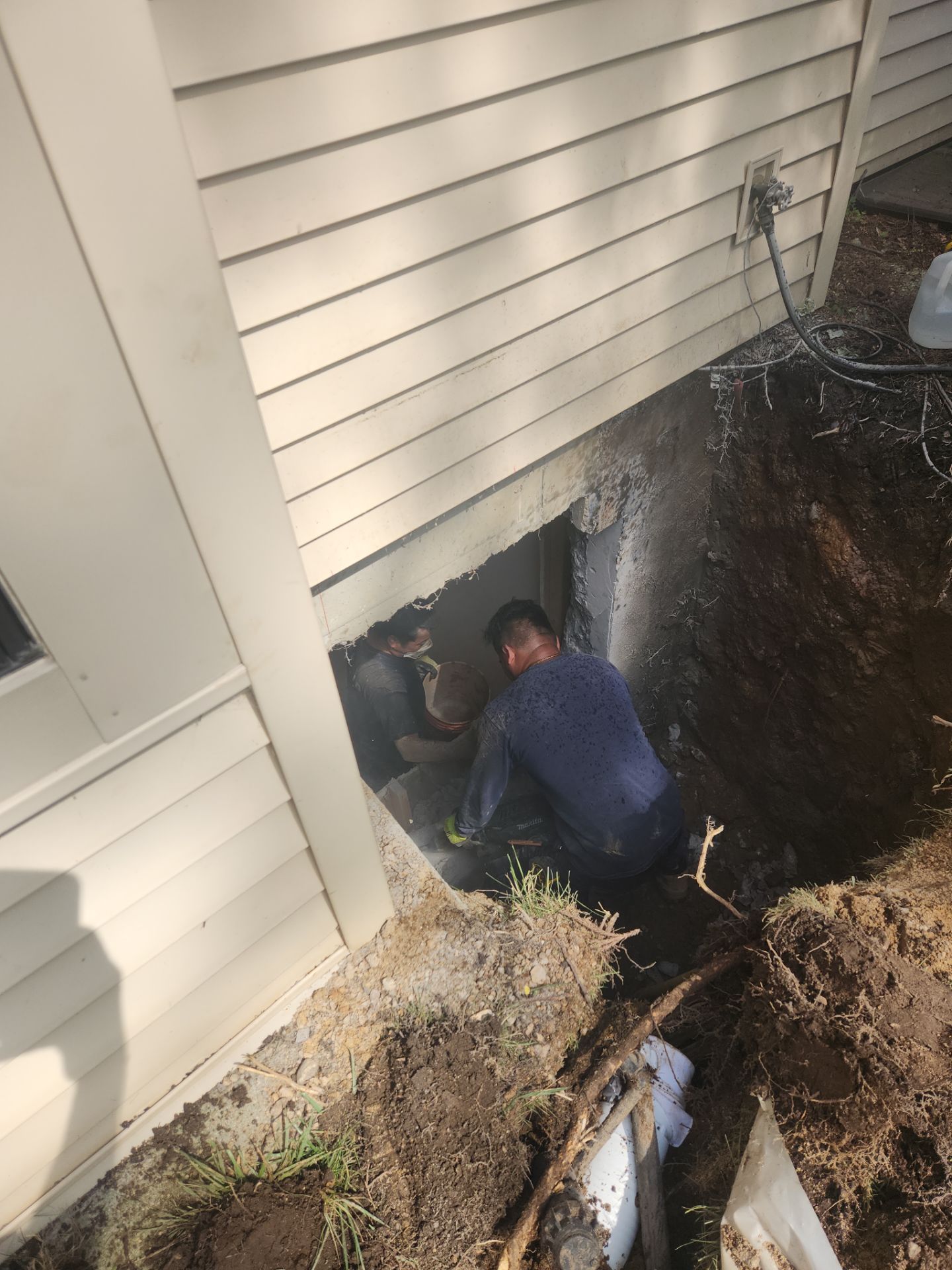 Linnet Ct • Manhasset, NY 11030 by A.M. Shield Waterproofing, Corp.