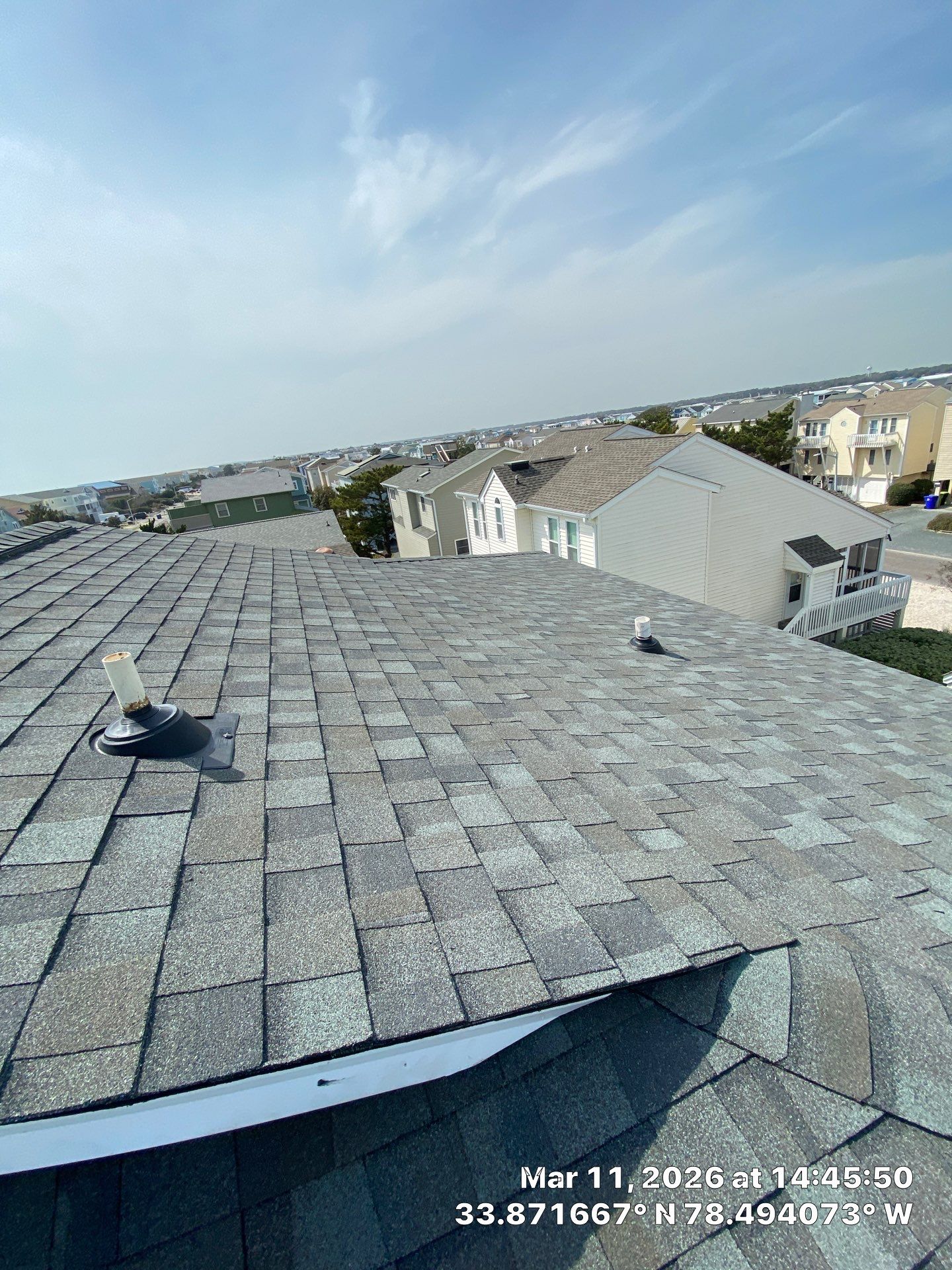 Sunset Beach FORTIFIED Roof Replacement with Georgetown Gray Landmark PRO Shingles by RGR Construction and Roofing, LLC