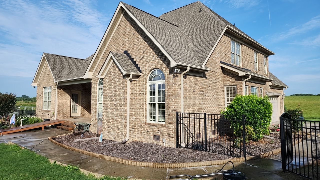 House Wash using cleaner by G&H Home Tech Pros LLC