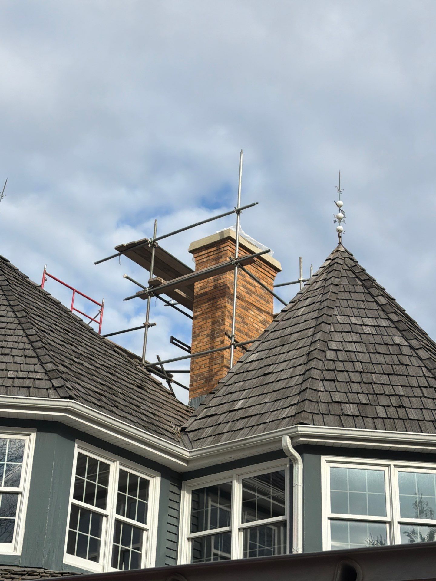 Complete Chimney Tear Down & Rebuild  by Leonard and Sons Building Services, Inc. 