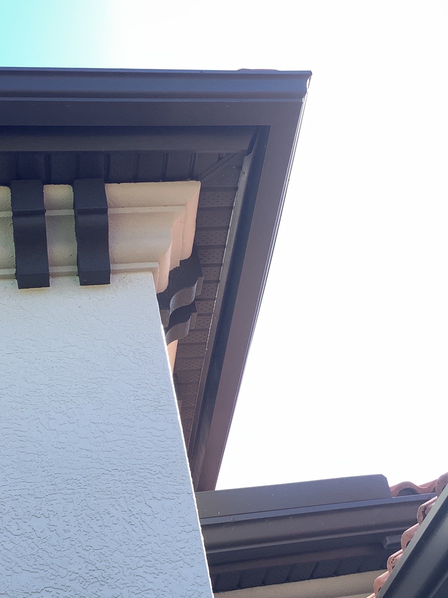 Dark Soffit and Fascia Repair in Lakewood Ranch FL by Gutter Professors