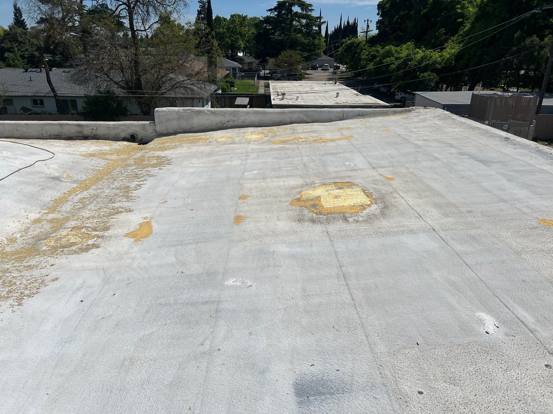 Foam Refurbish using Conklin Benchmark/PUMA XL coatings and spray foam by Straight Edge Roofing Inc