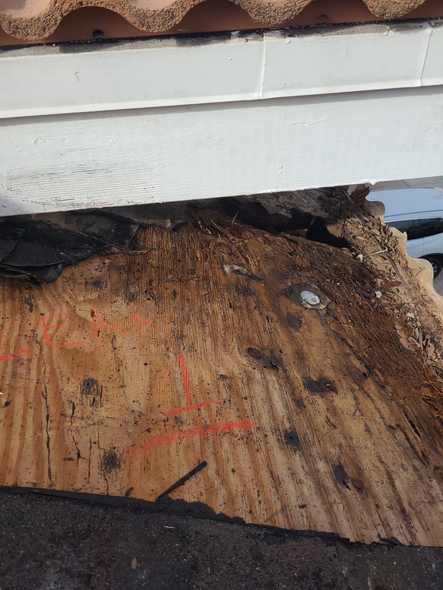 Clay Tile Roof Repair and Wood Decking Replacement in Fort Lauderdale by Aastro Roofing