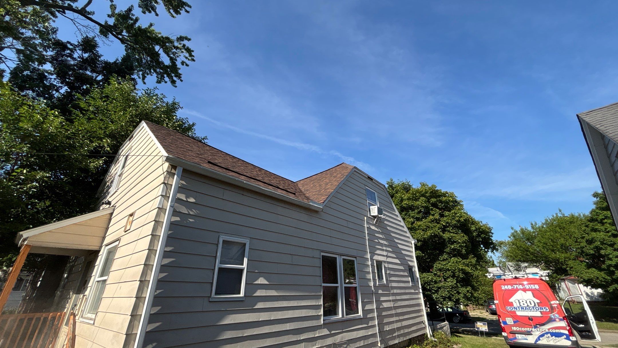 Roof Replacement using Owens Corning Brownwood by 180 Contractors