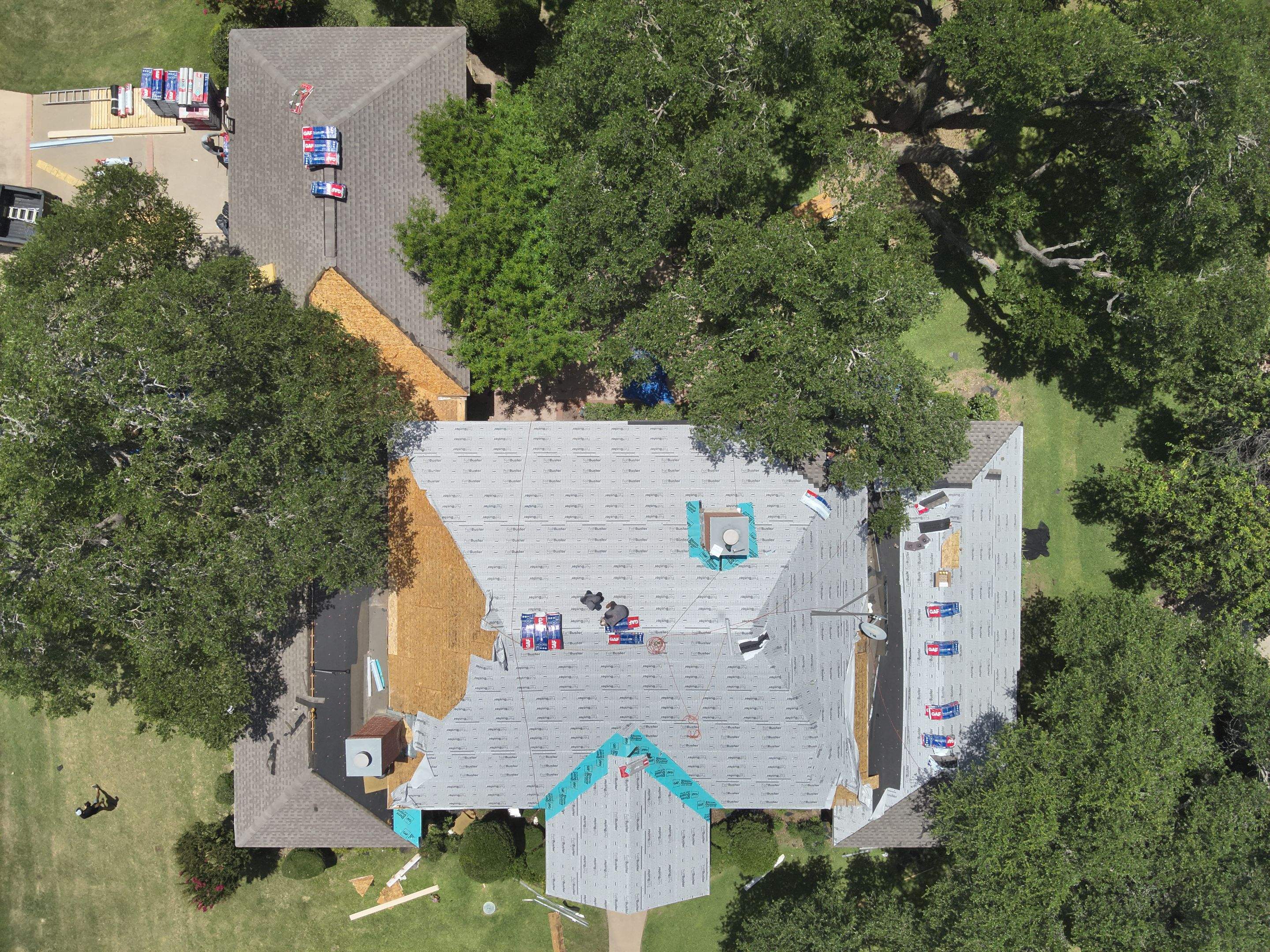 Residential Roof Replacement using GAF - HDZ - Weathered Wood by Action Exteriors
