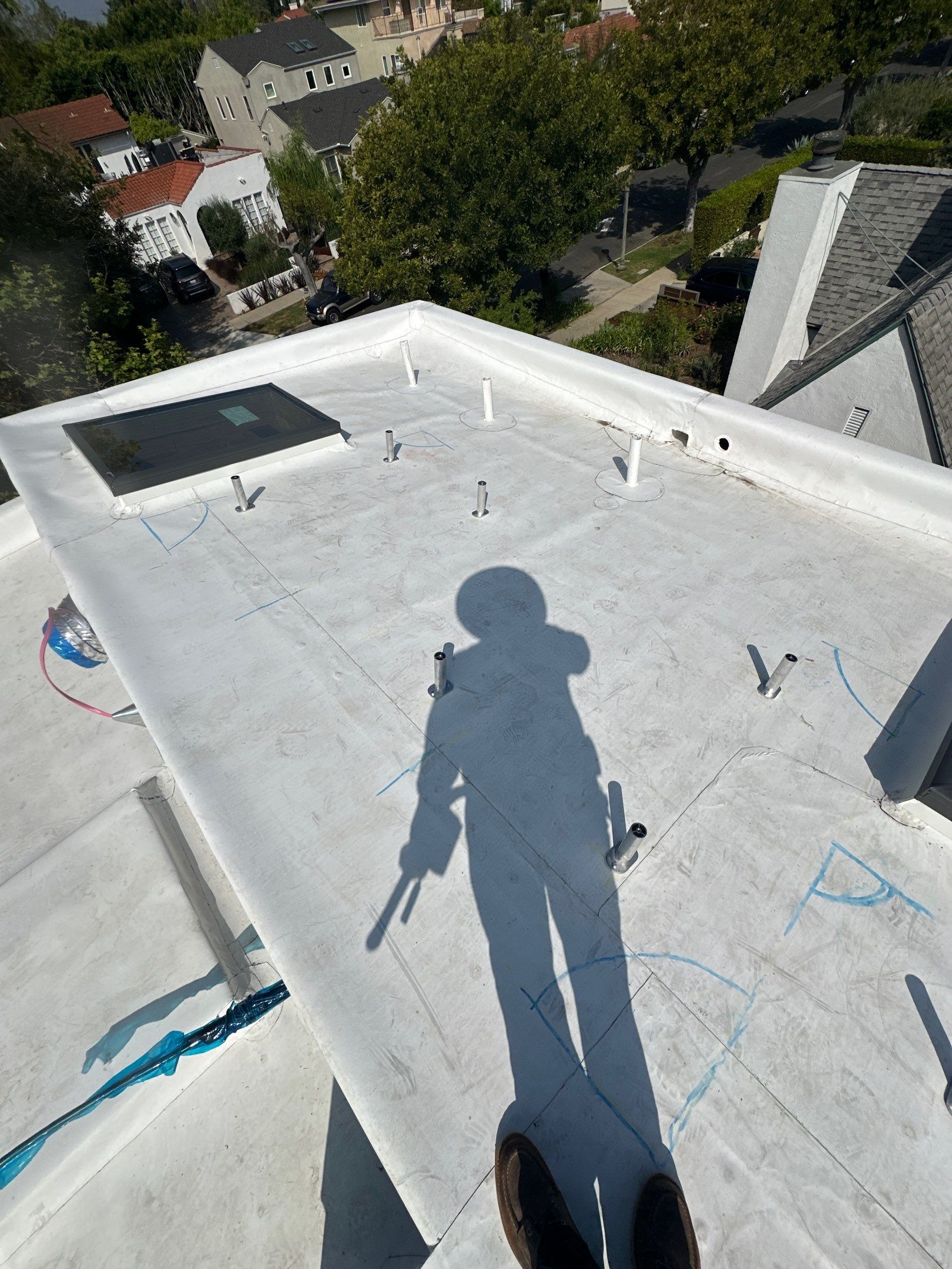 Residential Solar Panel Installation and Custom Roof Deck in Los Angeles by AWS Solar