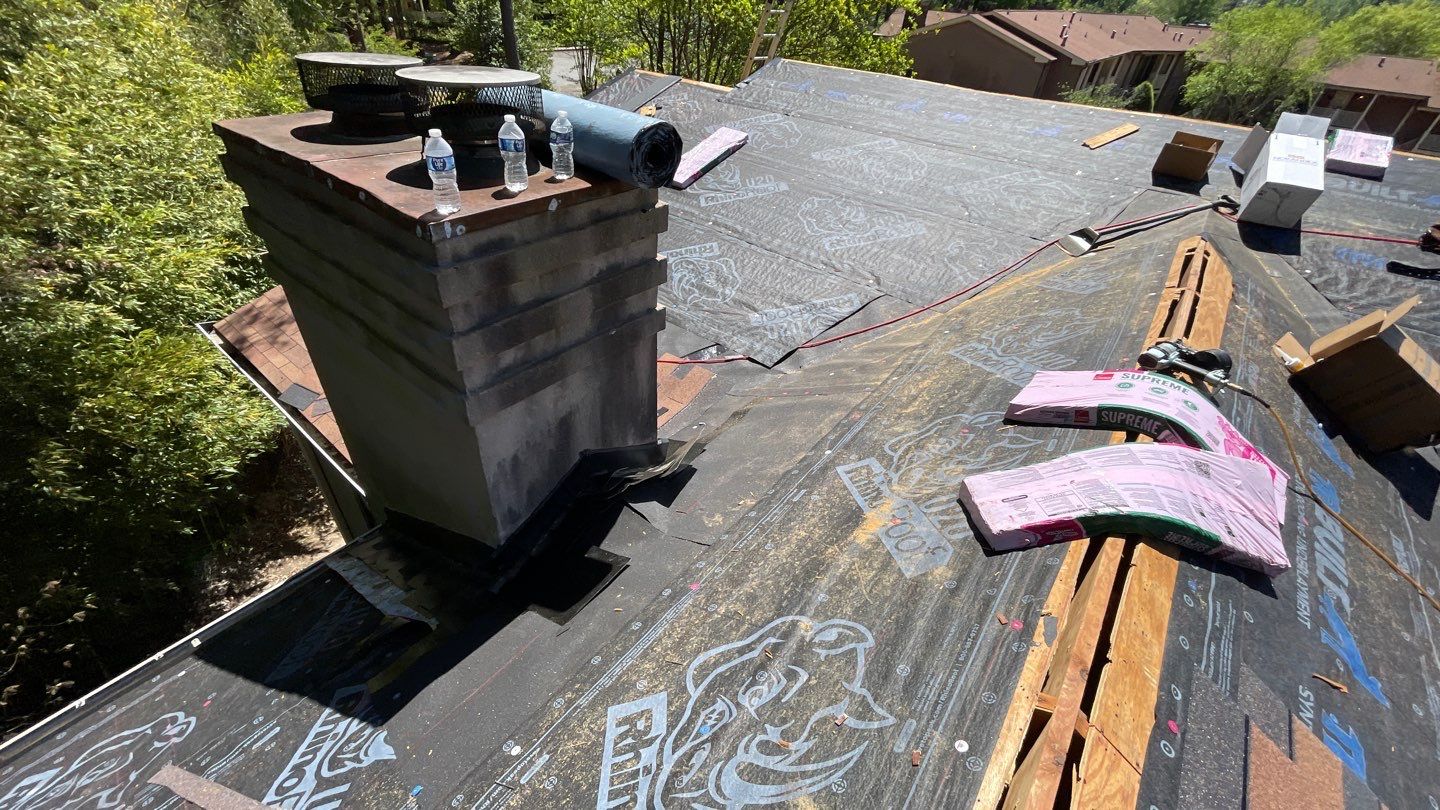 Commercial Roofing Installation using Owens Corning Autumn Brown by Inspector Roofing and Restoration