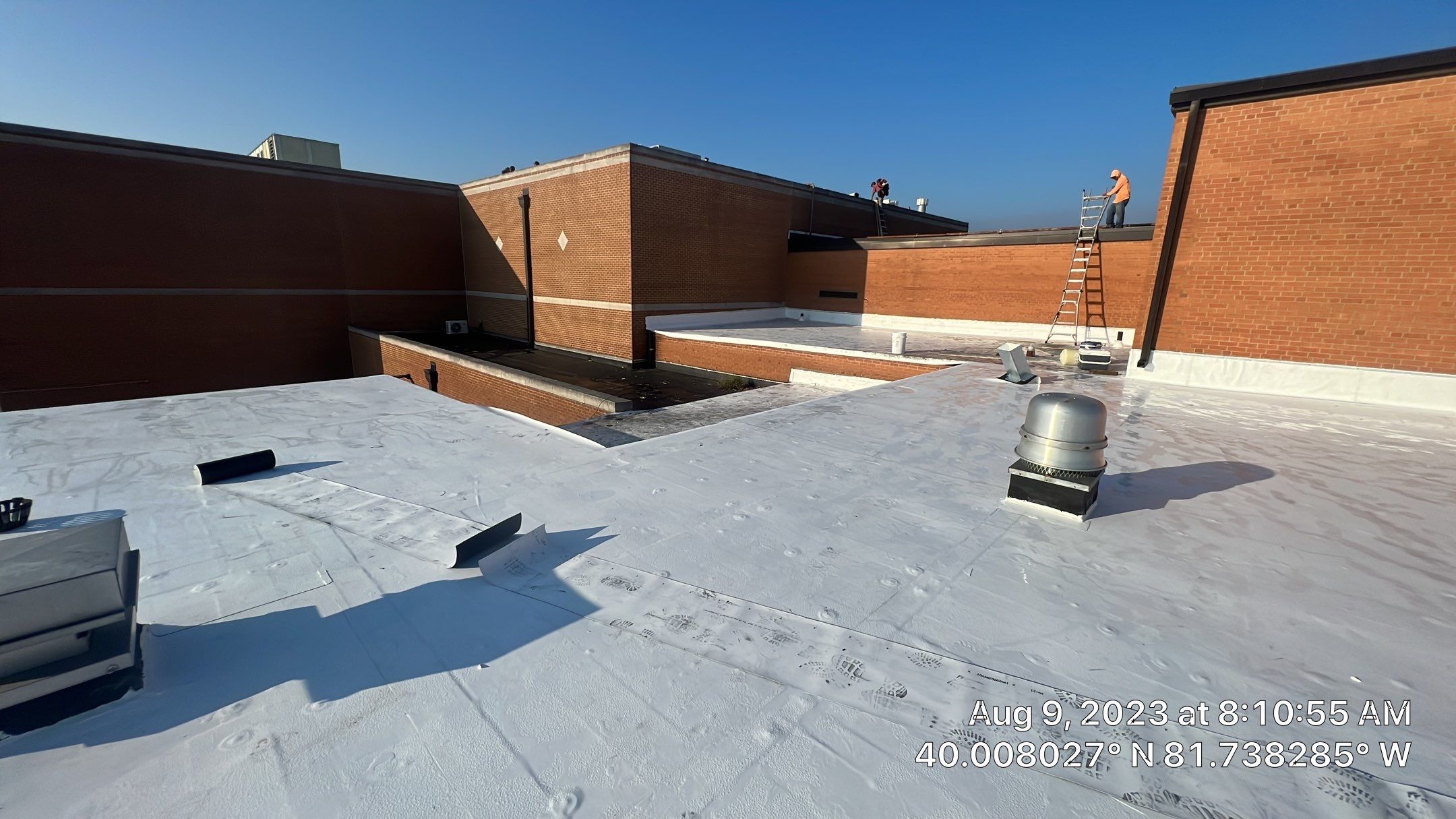 John Glenn High school Roof Install by Gold Star Roofing LLC 