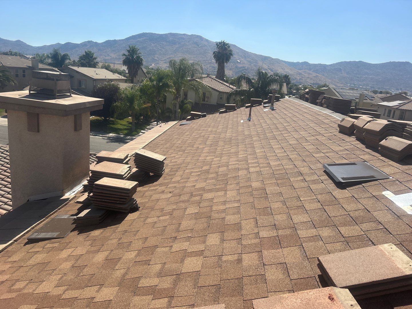 Complete Concrete Tile Roof Replacement and Solar Integration in San Jacinto by Reliable Roofing San Diego Inc.