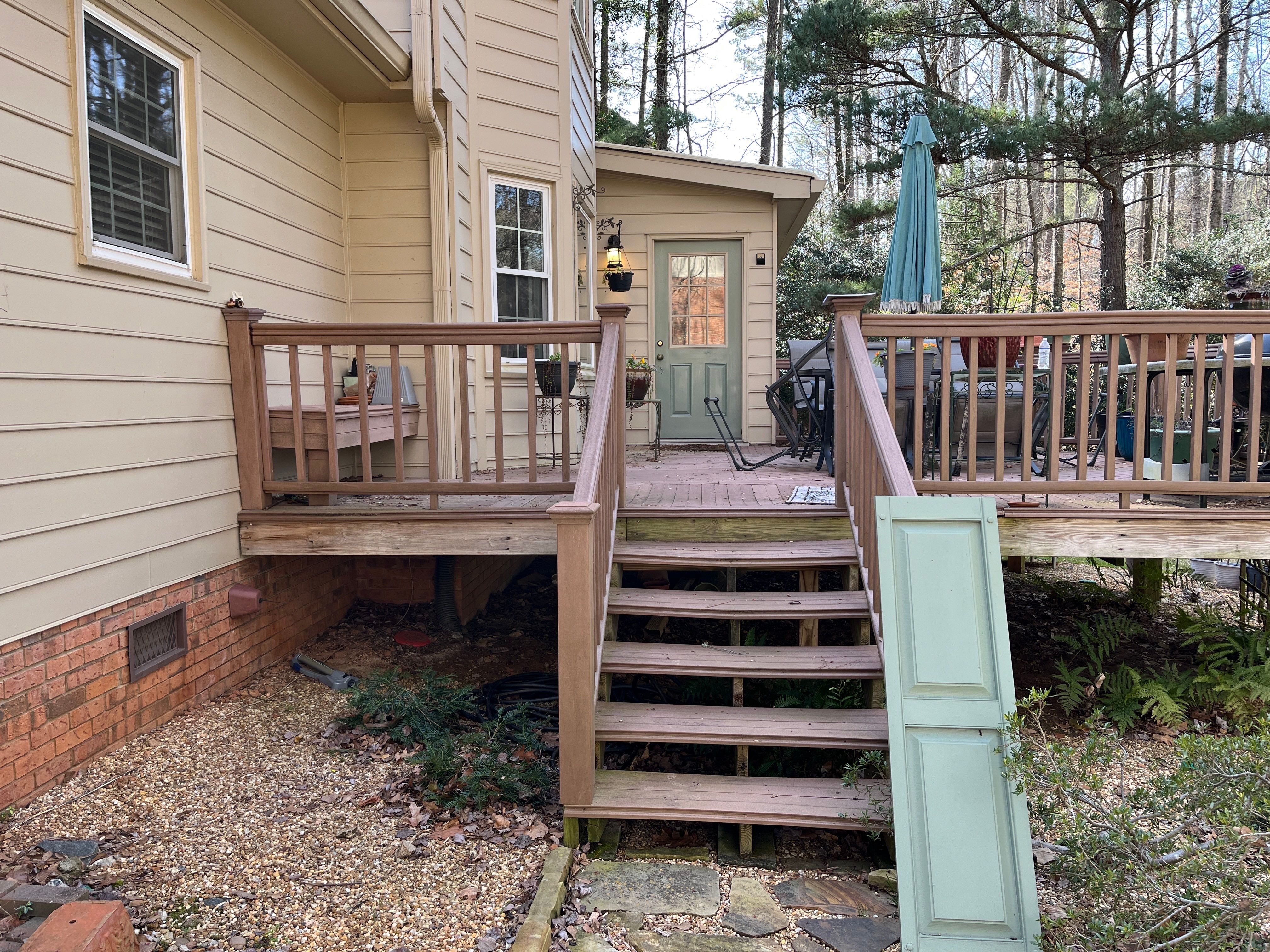 Deck Installation using Pressure Treated Pine in Peachtree Corners, GA by Nelson Exteriors 