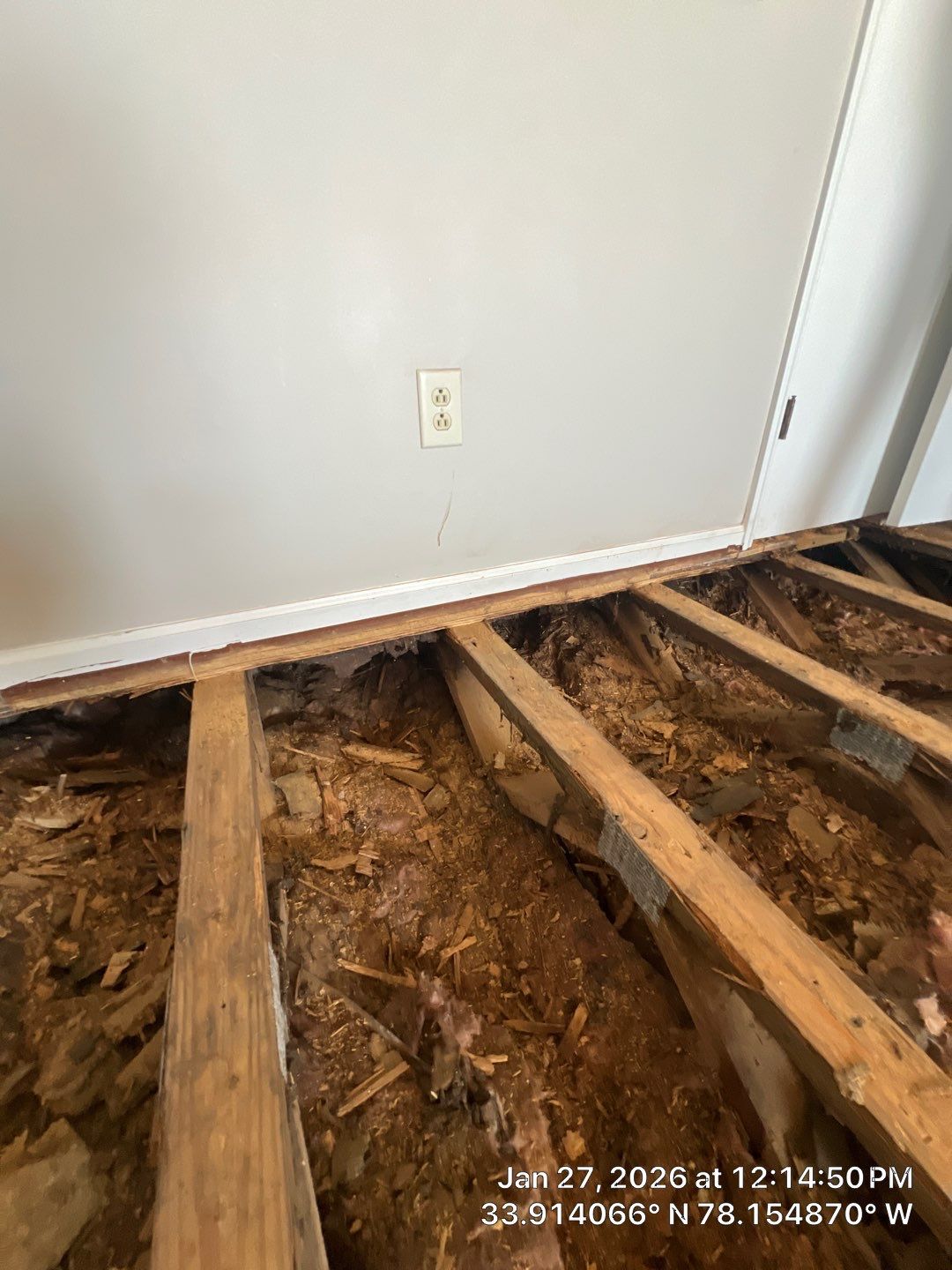 Caving Floors - LVP Structural Floor Repair in Oak Island, NC by Licensed General Contractor by RGR Construction and Roofing, LLC