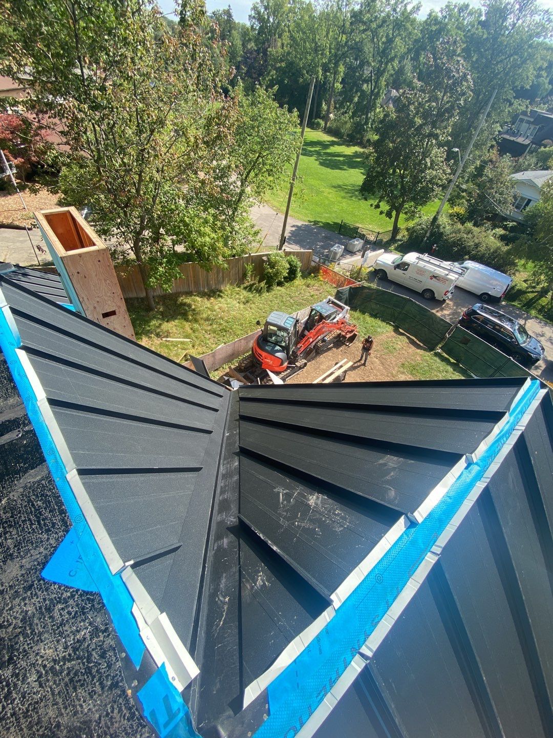 New Roof Installation using 16" Standing Seam Panels by Jay Carter Roofing & Sheet Metal