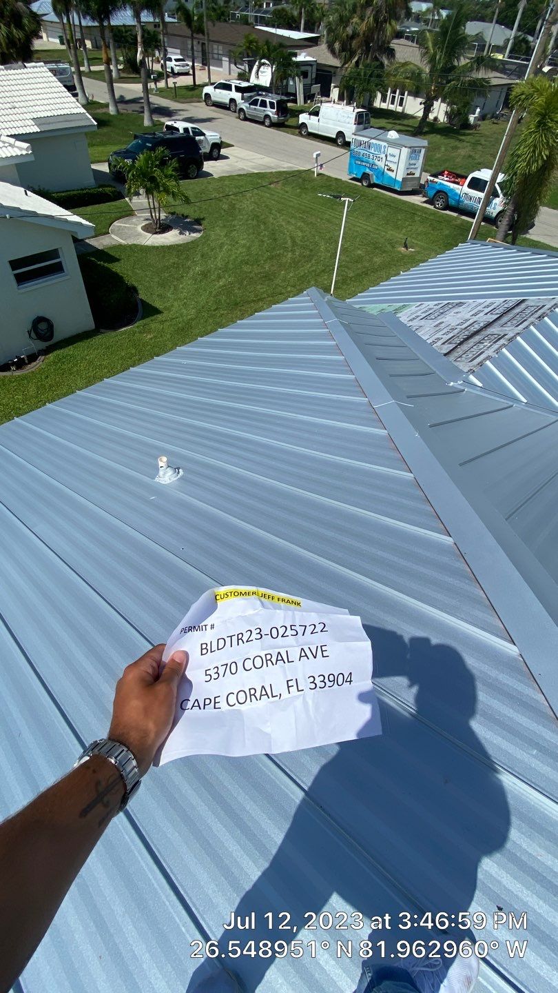 Residential Roofing Installation using Standing Seam Metal by Protek Roofing Heating Air & Solar