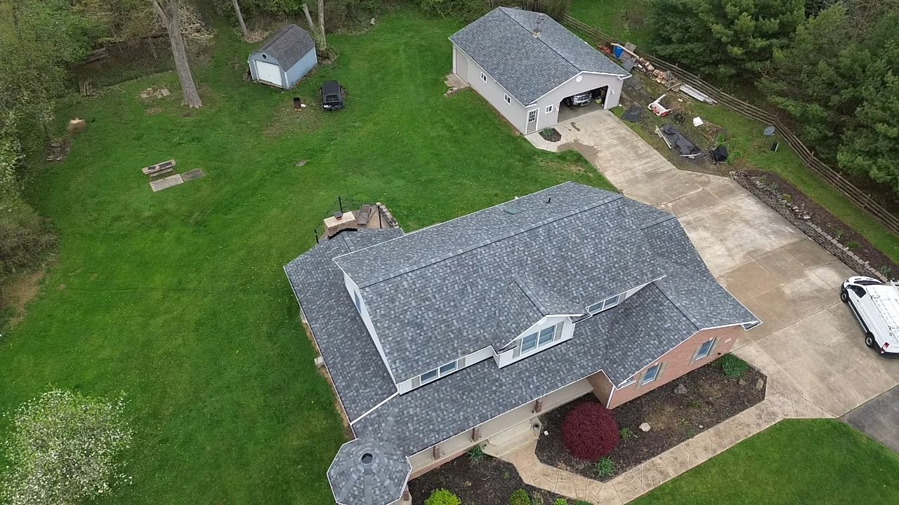 Atlas Pinnacle, Color, Coastal Granite, Drip Edge, Birch White by Eagle Eye Roofing
