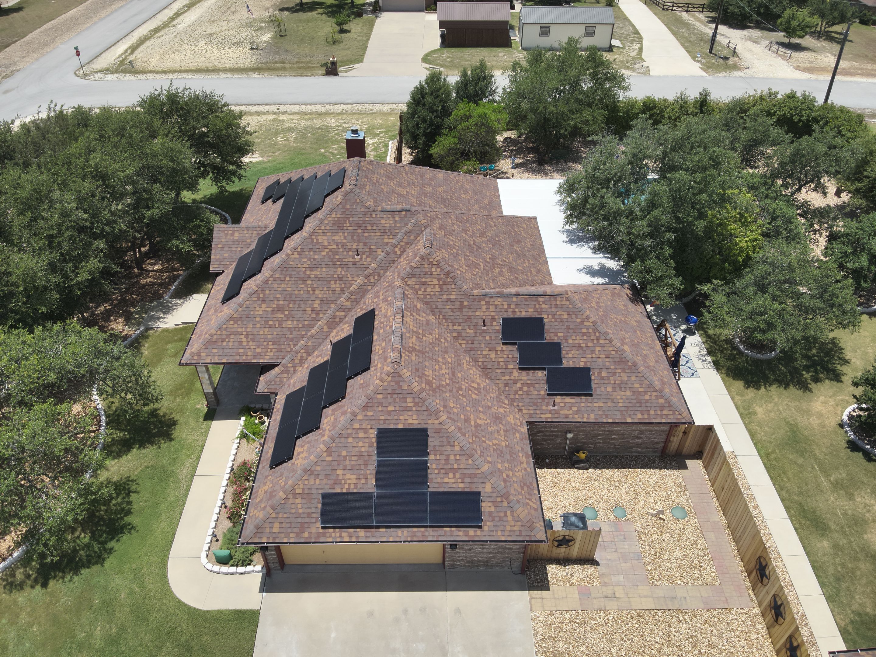 Residential Roof Replacement with Owens Corning - Duration - Sedona Canyon by Action Exteriors Austin