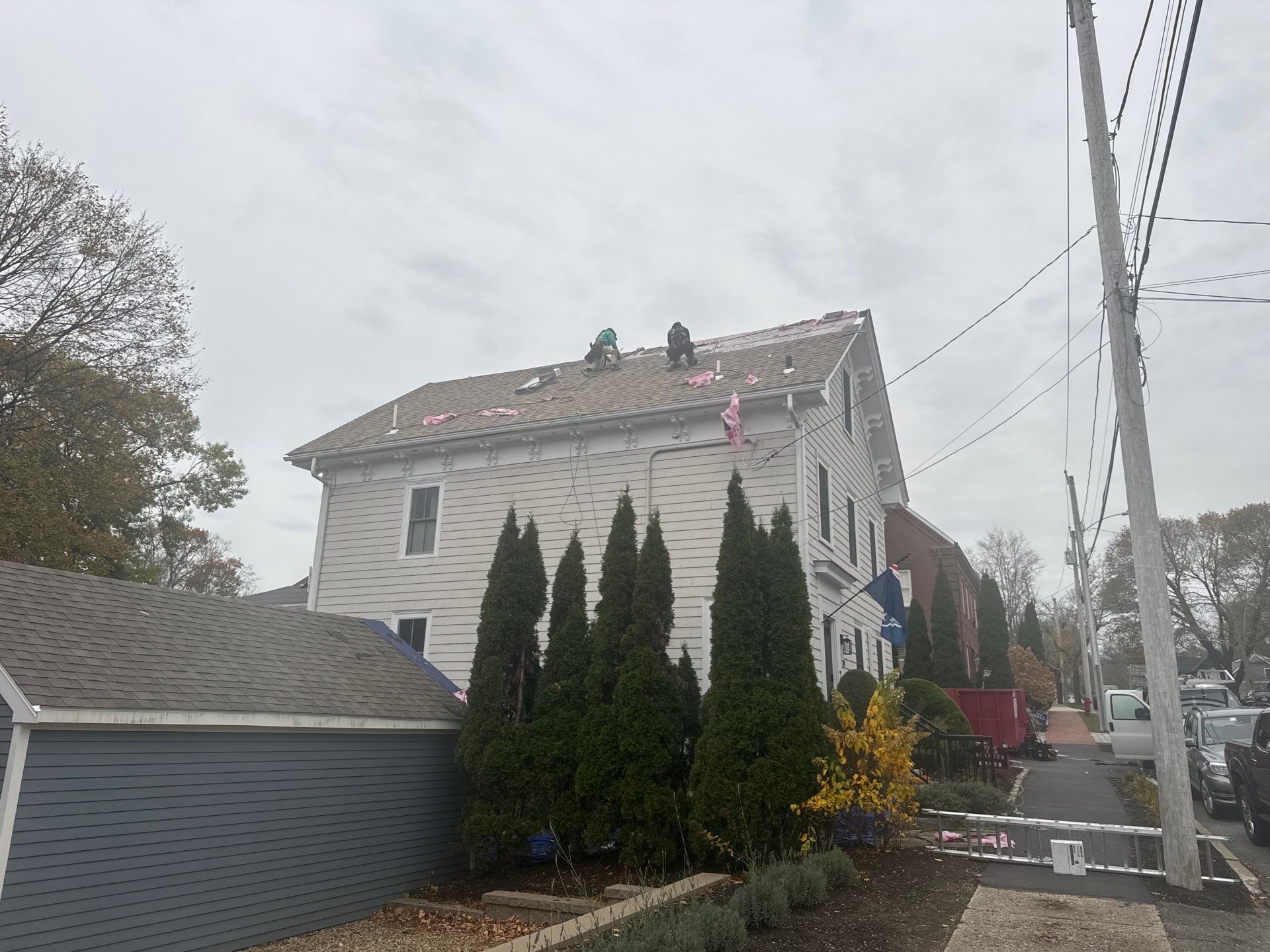 Newburyport Complete Roof Replacement with Solar Venting Skylight by Mighty Dog Roofing of Greater Middlesex County
