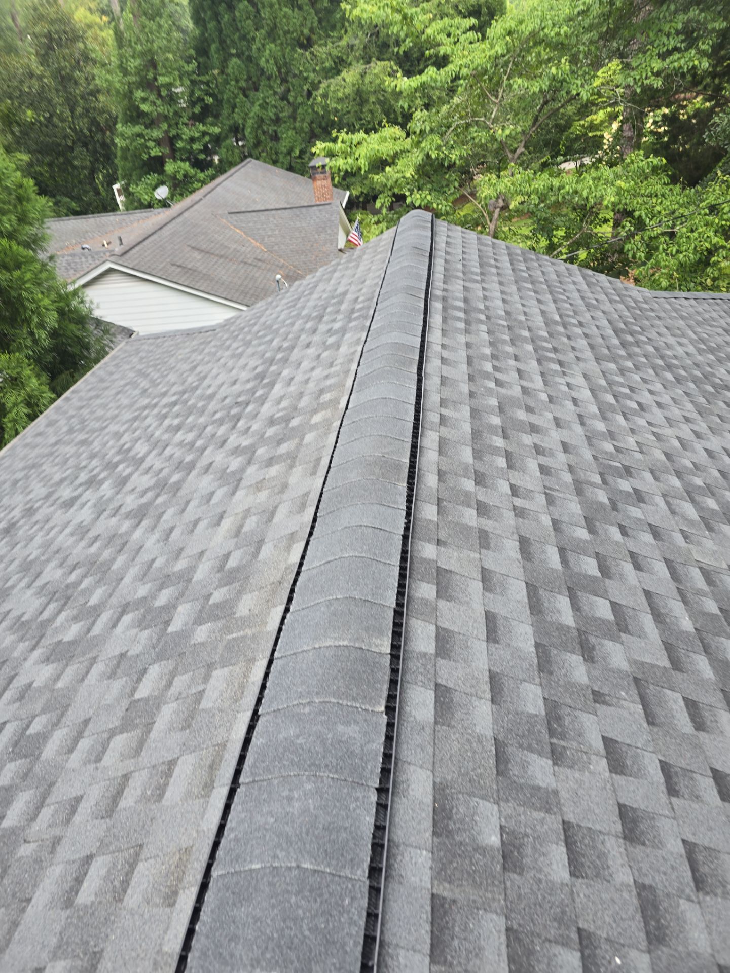 Atlanta, GA Roof Replacement GAF Timberline HDZ Charcoal Black by Reset Roofing