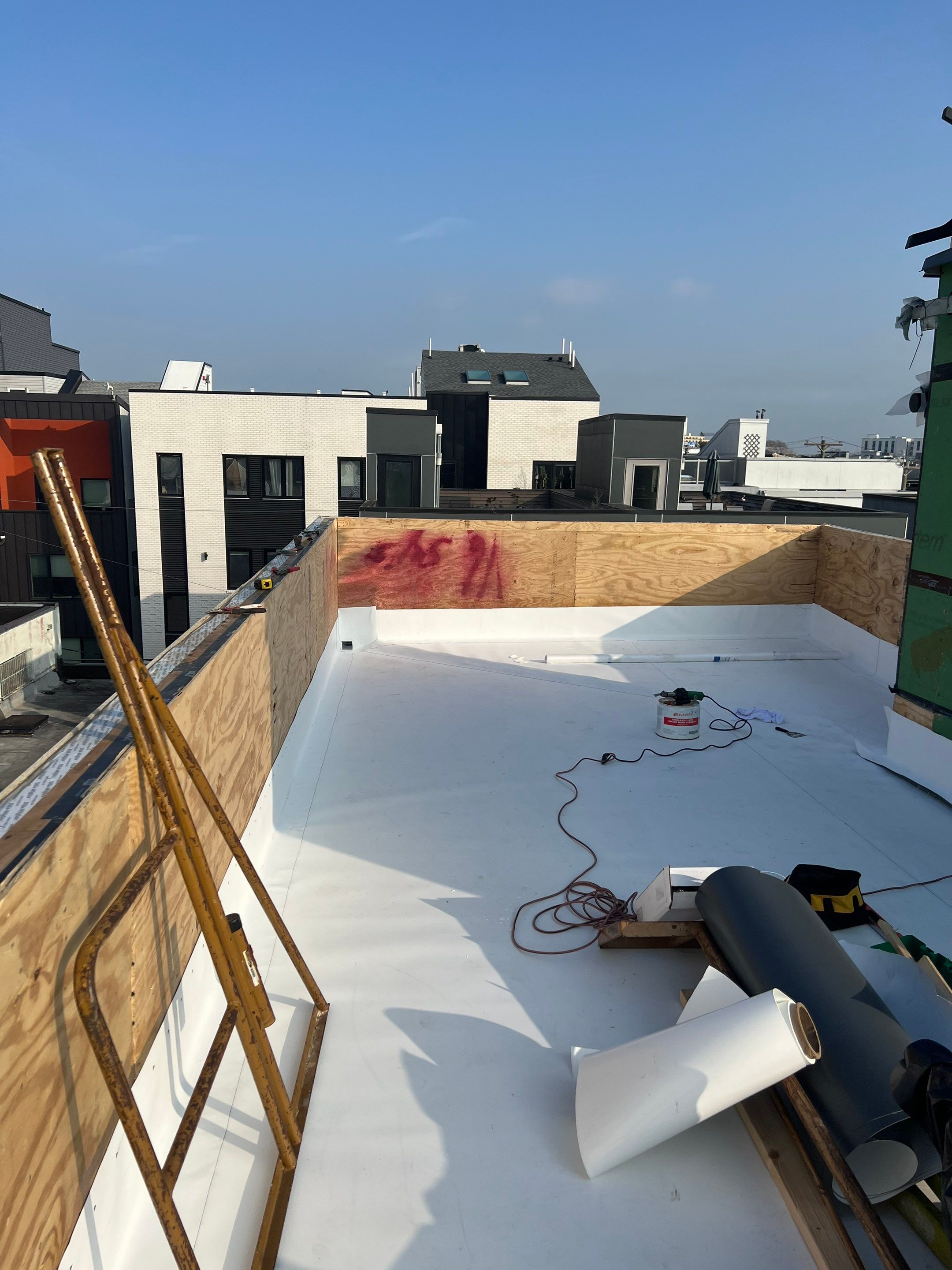Flat Roof Replacement and Custom Roof Deck Installation in Philadelphia by Hybrid Roofing And Renovations