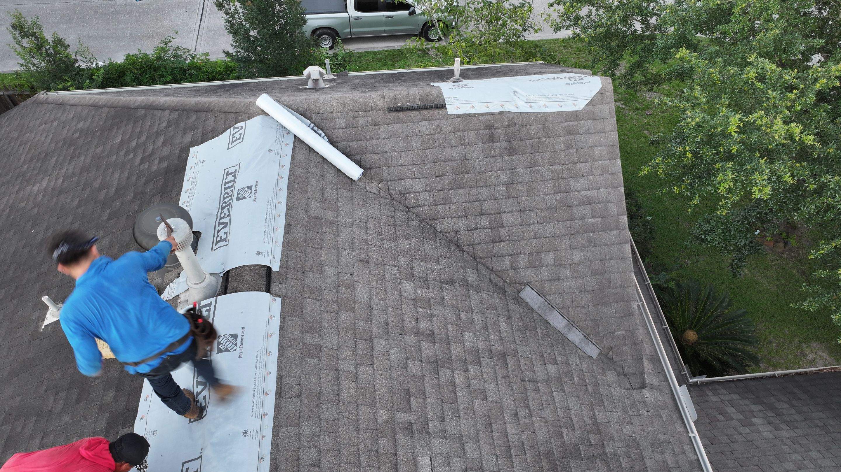 Targeted Roof Repairs & New Pipe Boots — Humble, TX by PL Roofing & SB Roofing, LLC.