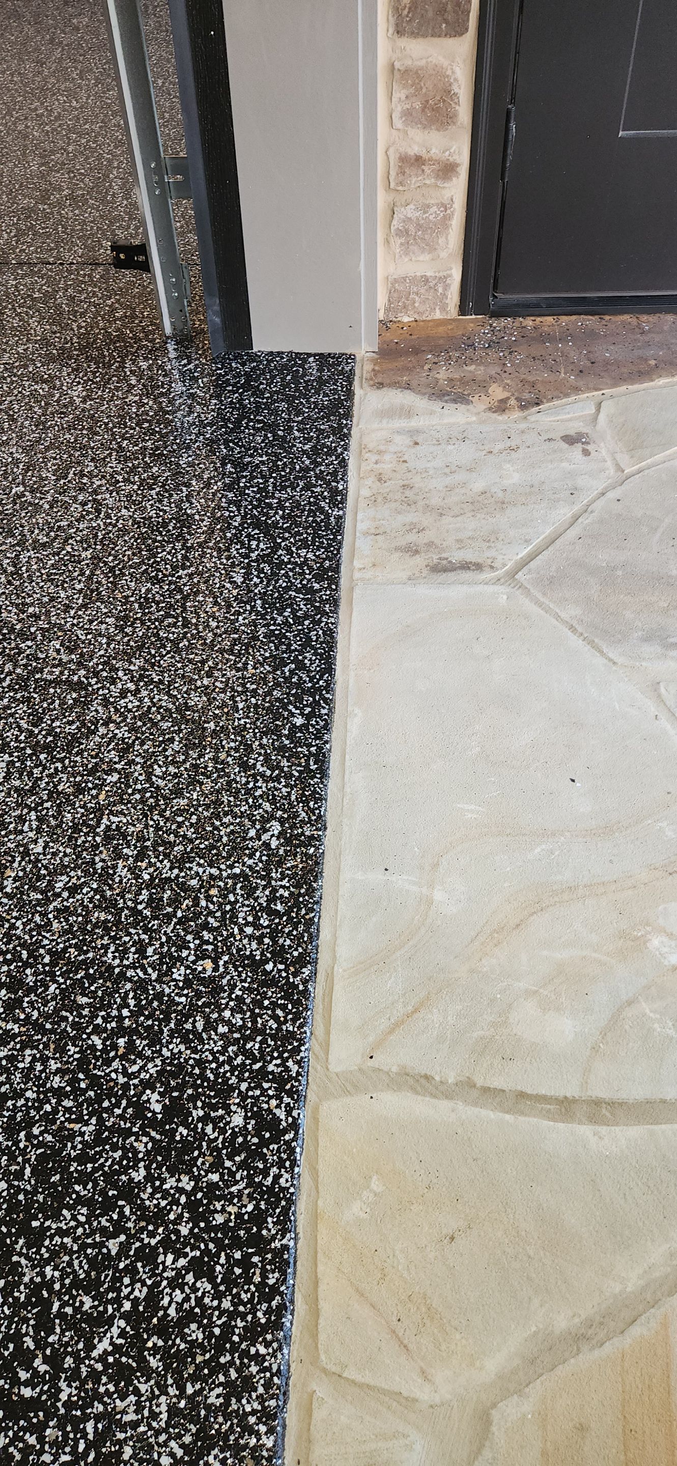 Garage Transformation Using Raven Flake With Silver Mica! by Elite Floor Solutions