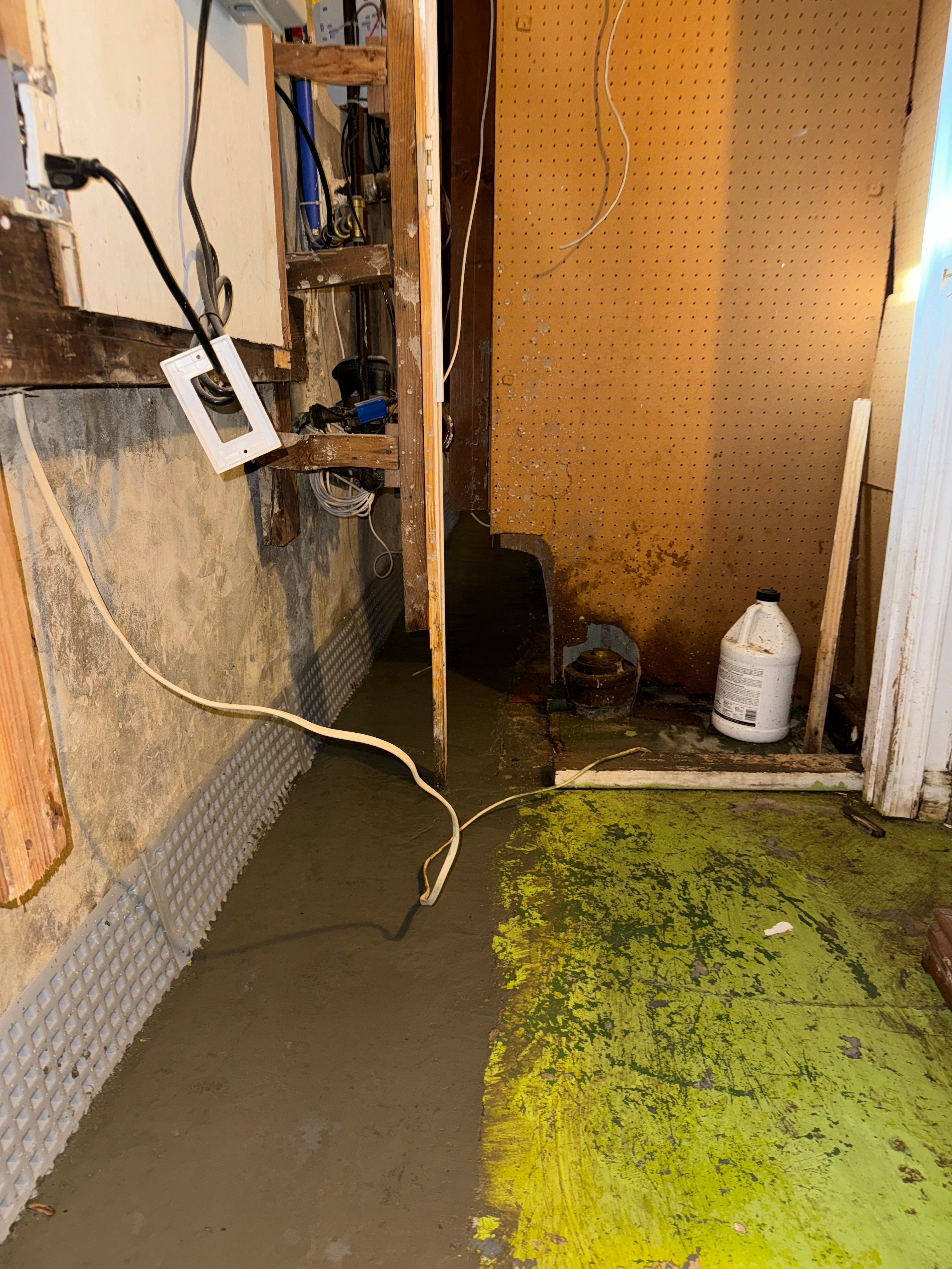 Interior French Drain & Mold Remediation Little Falls NJ by Pure Service Pro, LLC 