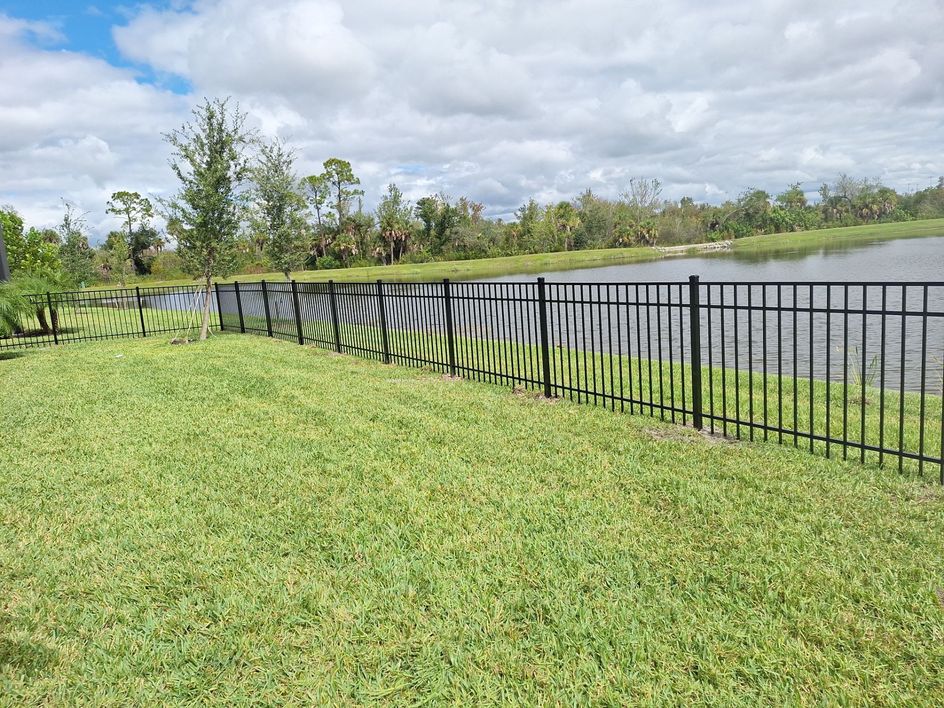 Venice Florida Black Aluminum Fence Installation by Asap fence and gates, LLC
