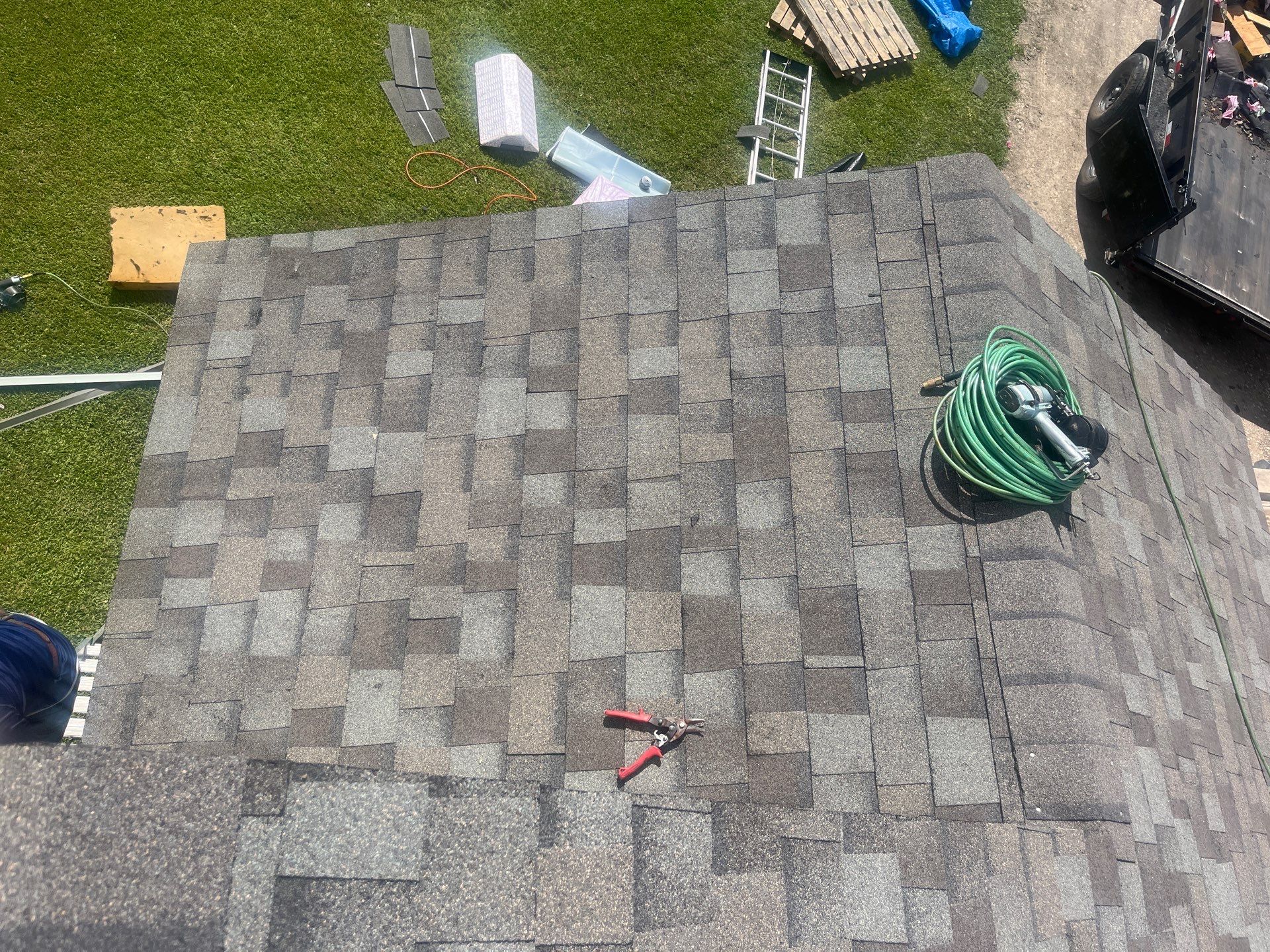 Residential Roofing Installation using Owen's Corning Duration (Lifetime) Shingles by Roof Repair Company