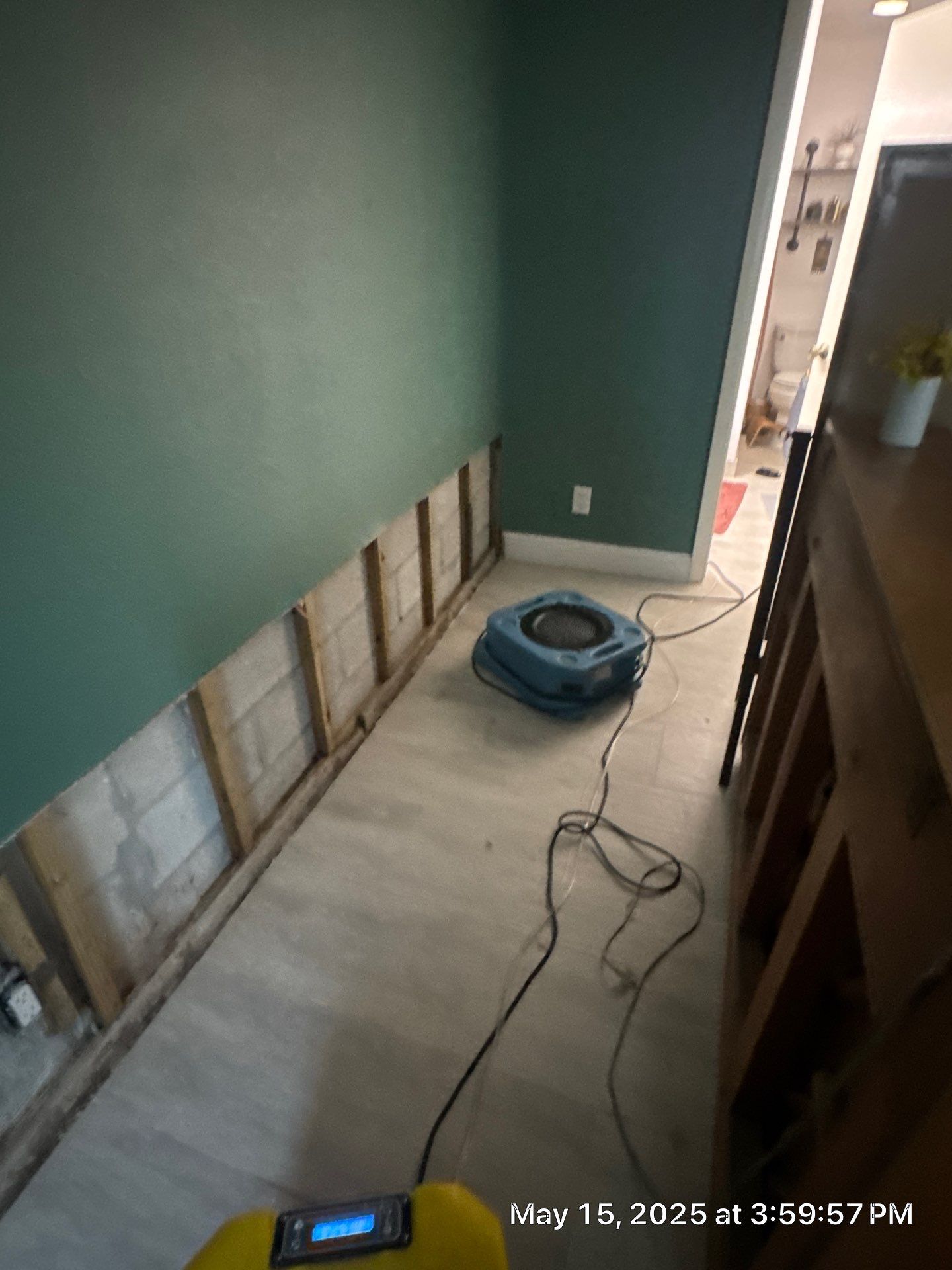 Water Damage using Drying Equipment by SuperClean 