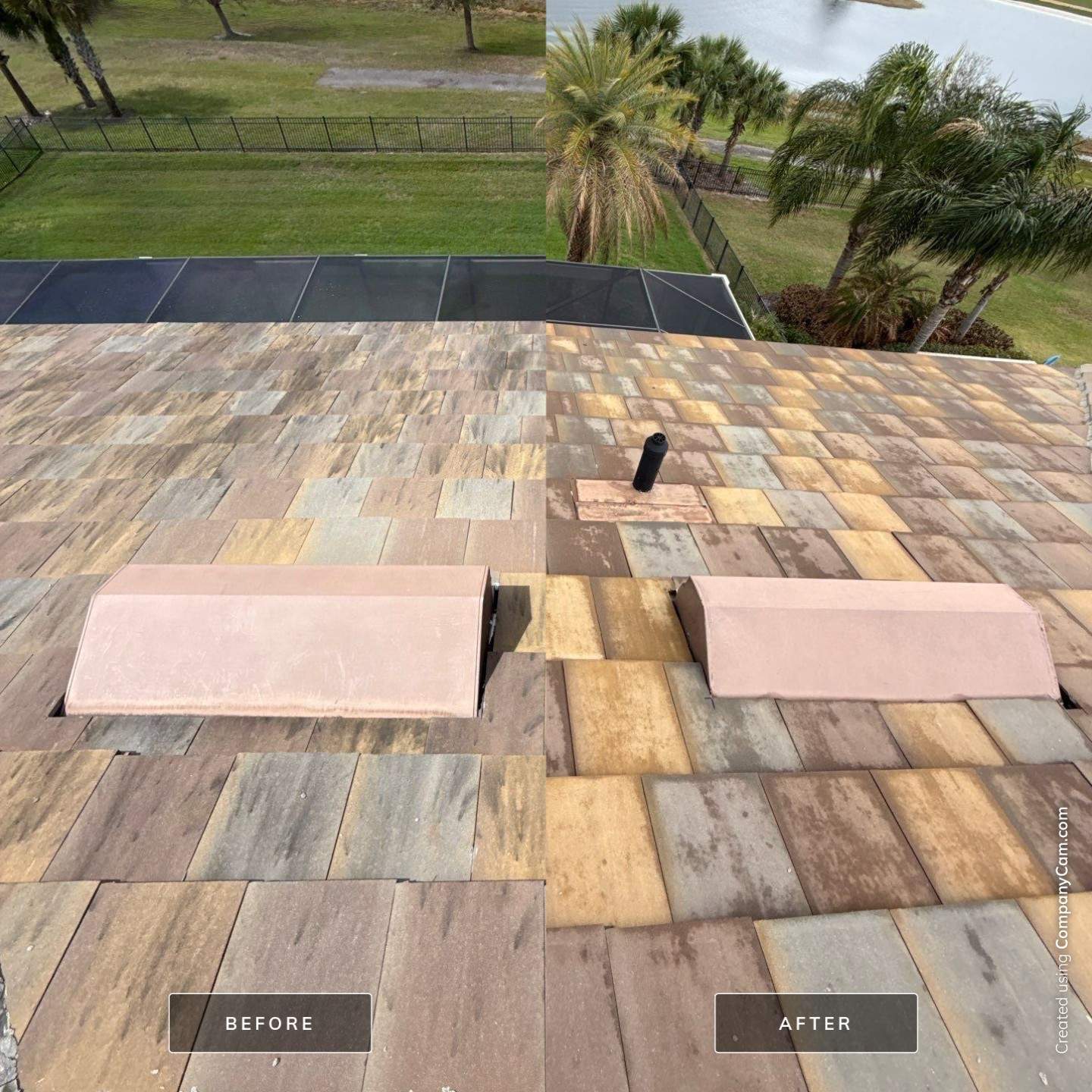 Flat Tile Roof Cleaning by Mallard Systems