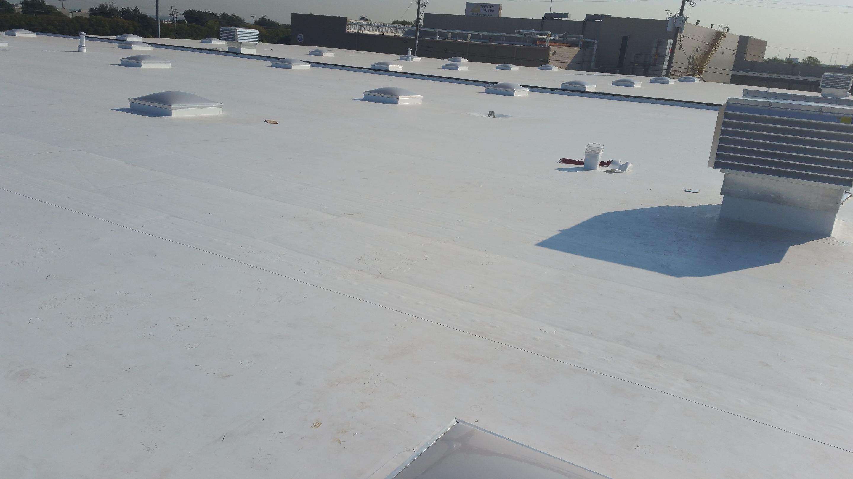 Massive Storm Damage Project - Factory in Arlington by First United Roofing & Construction