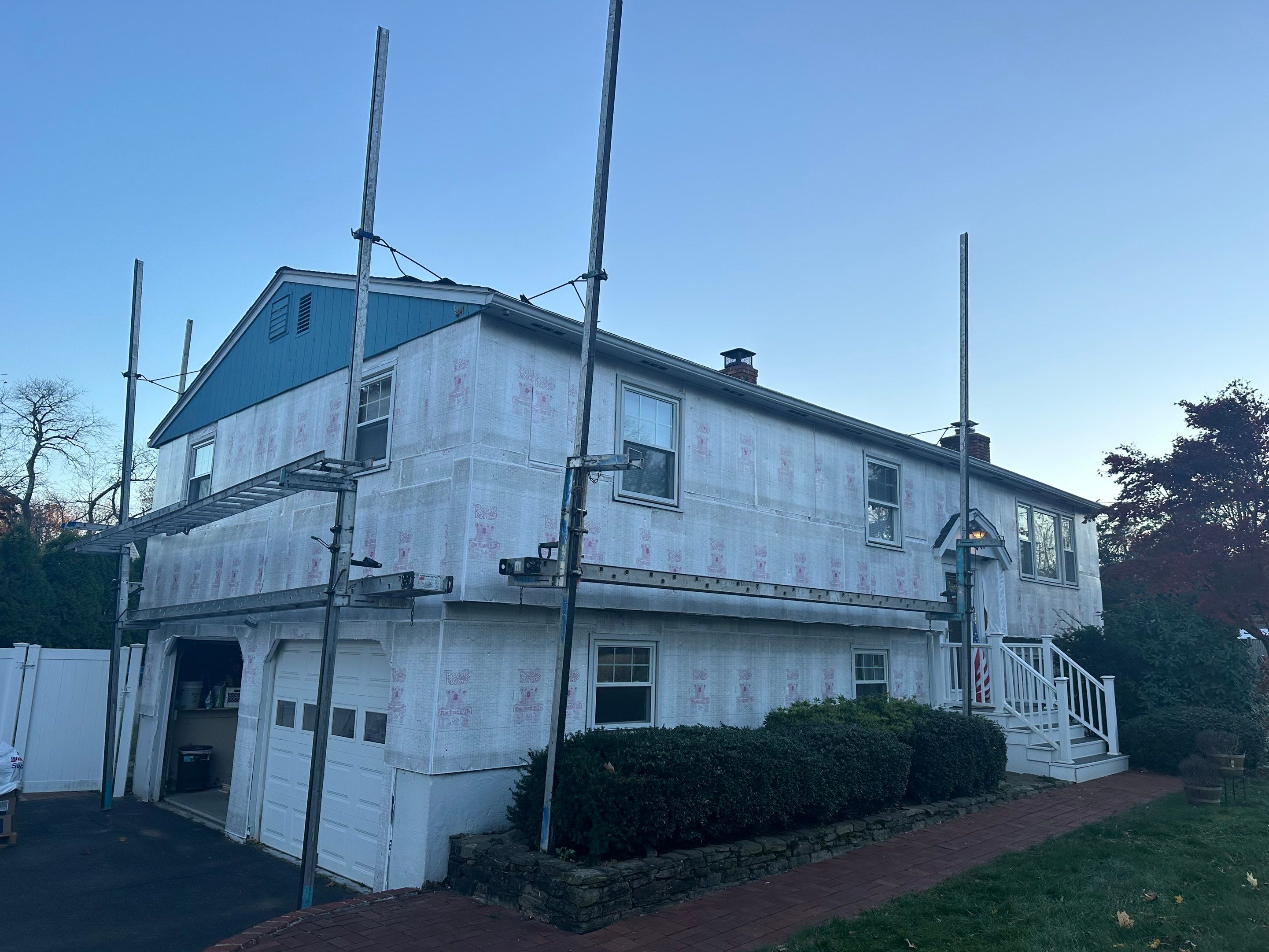 Siding Installation using CertainTeed Mainstreet Vinyl Siding - Granite Gray by A Plus Exterior