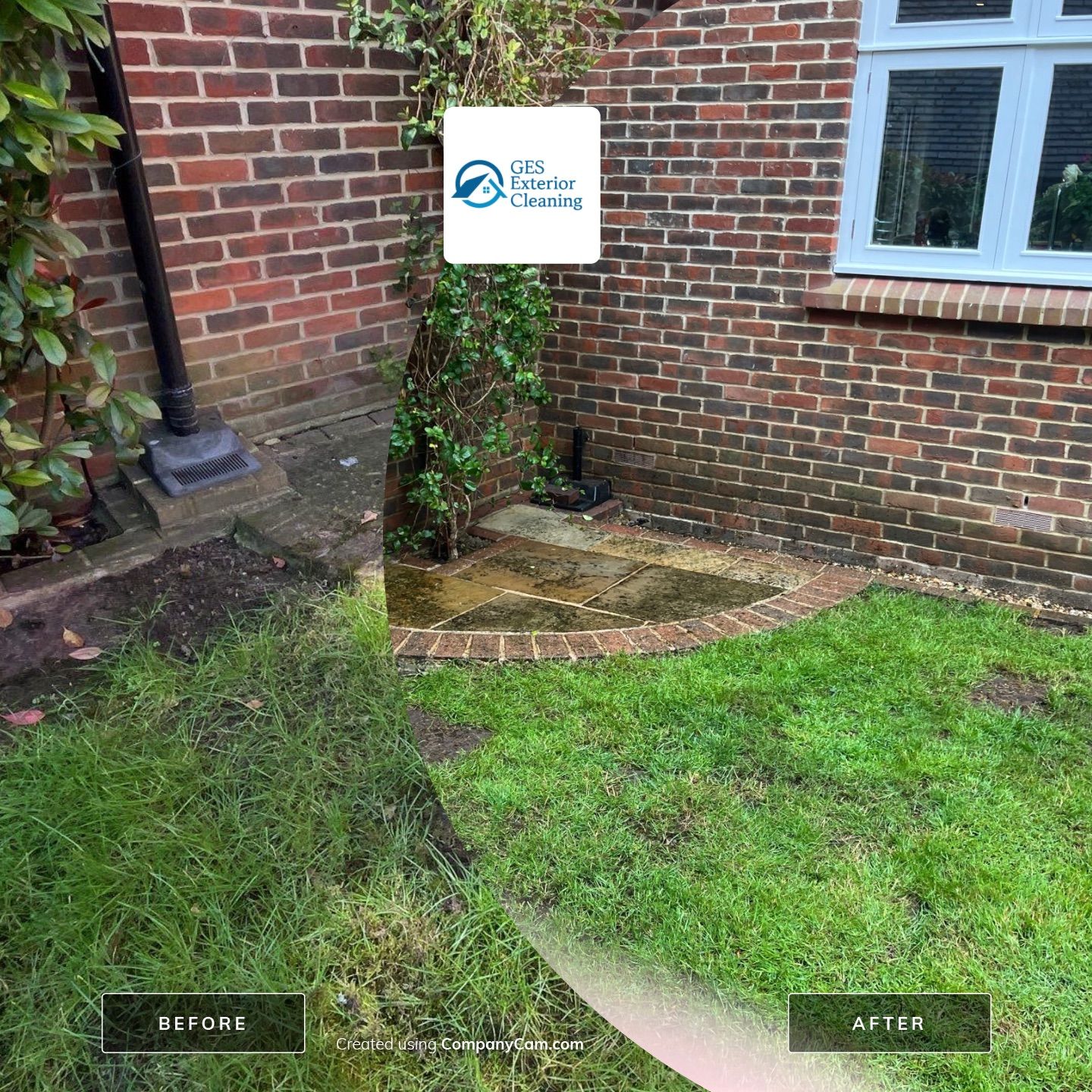 Patio Clean using 18inch Whirlaway FSC by Ges Exterior Cleaning ltd