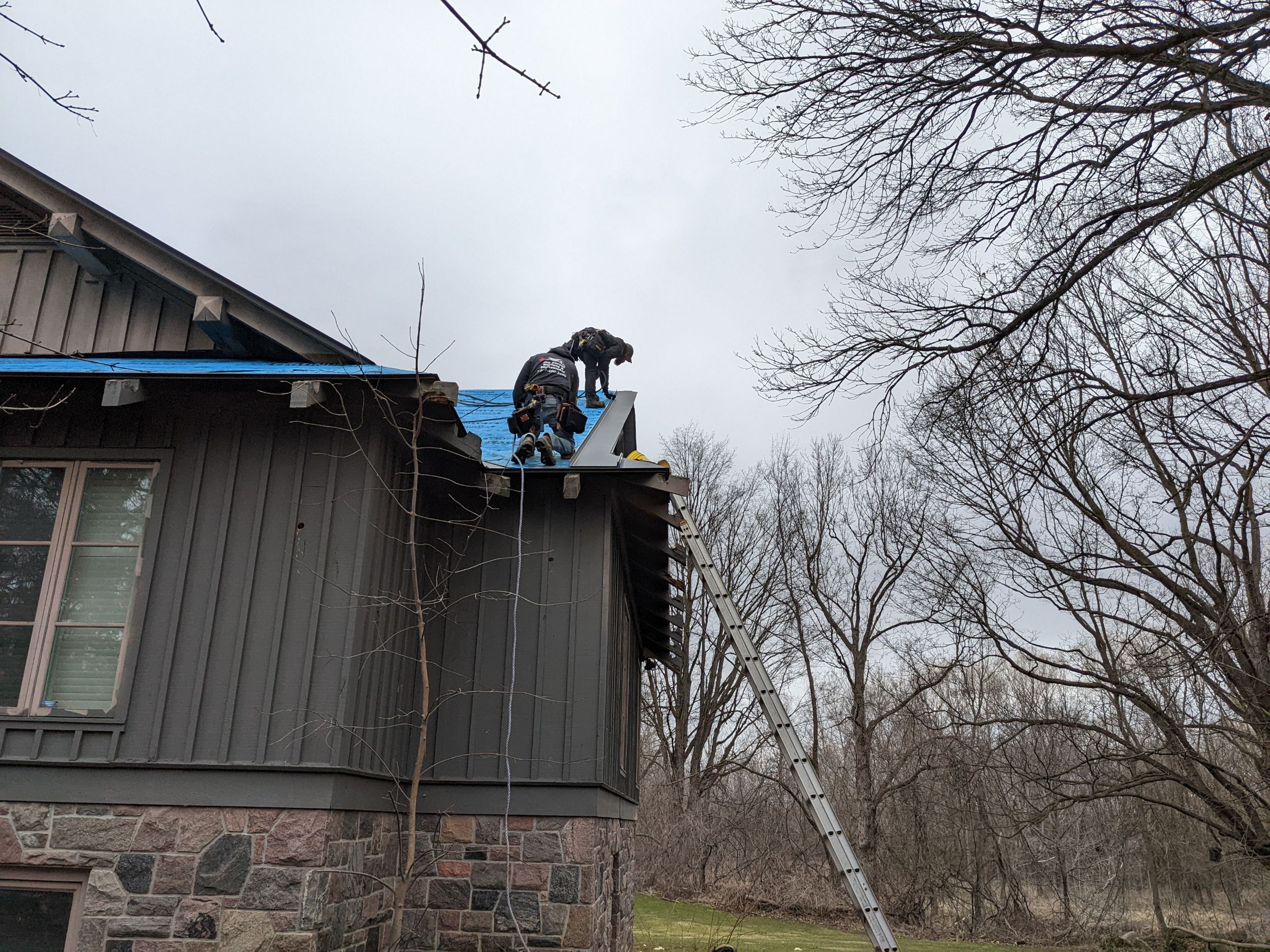 New Roof Installation using 16" Standing Seam Panels by Jay Carter Roofing & Sheet Metal