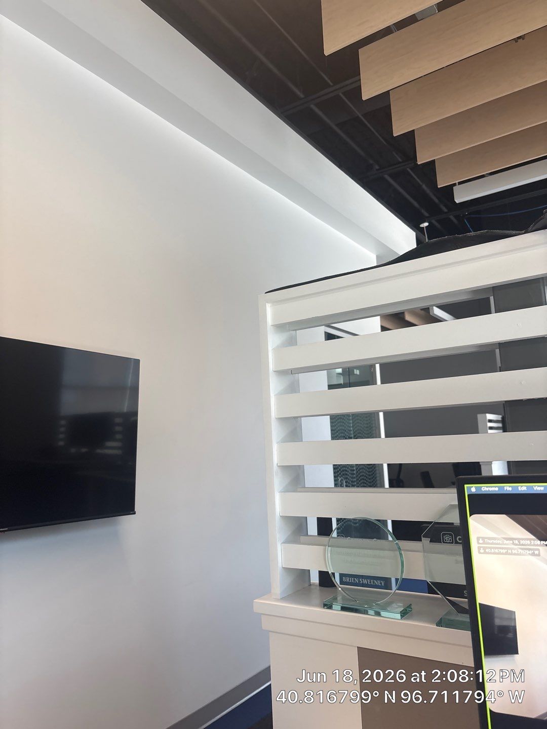 Commercial Interior Renovation and AV Installation in Lincoln by CompanyCam Sales Demo